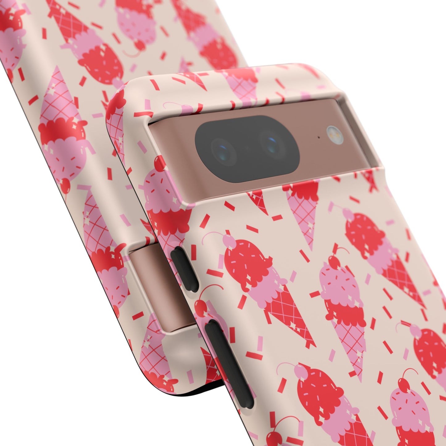 Ice Cream Phone Case - Cute Tough Cases for Ice Cream Lovers, Fun Summer Accessory, Birthday Gift, Colorful iPhone Cover