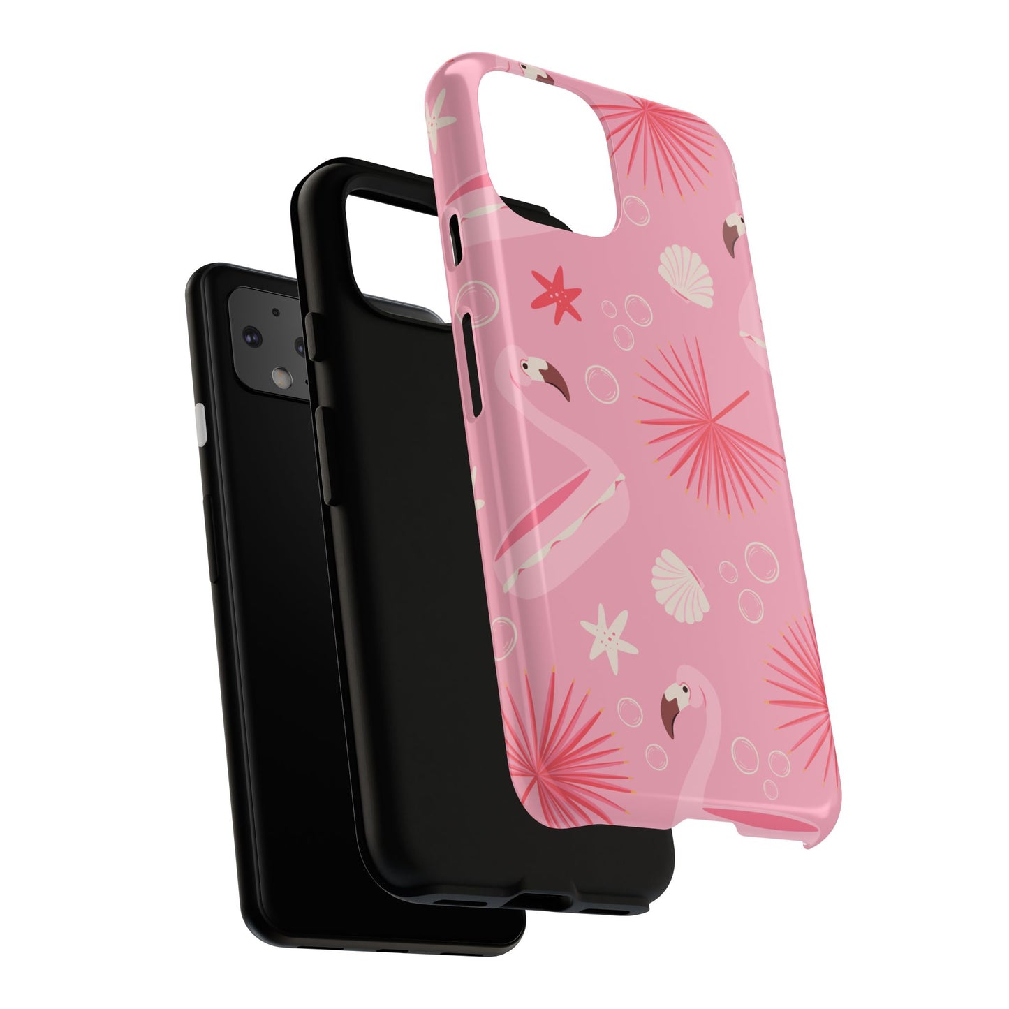 Tough Cases: Tropical Flamingo Phone Case for Summer Vibes