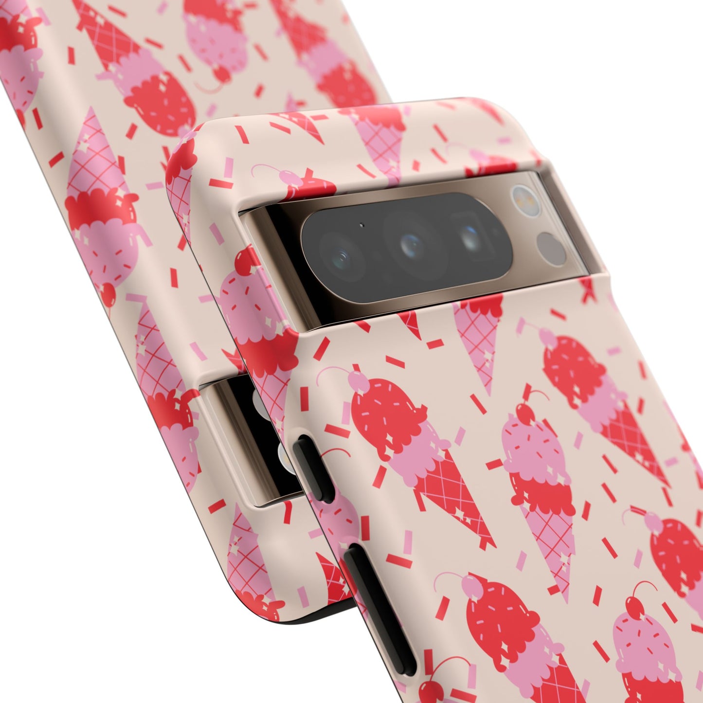 Ice Cream Phone Case - Cute Tough Cases for Ice Cream Lovers, Fun Summer Accessory, Birthday Gift, Colorful iPhone Cover