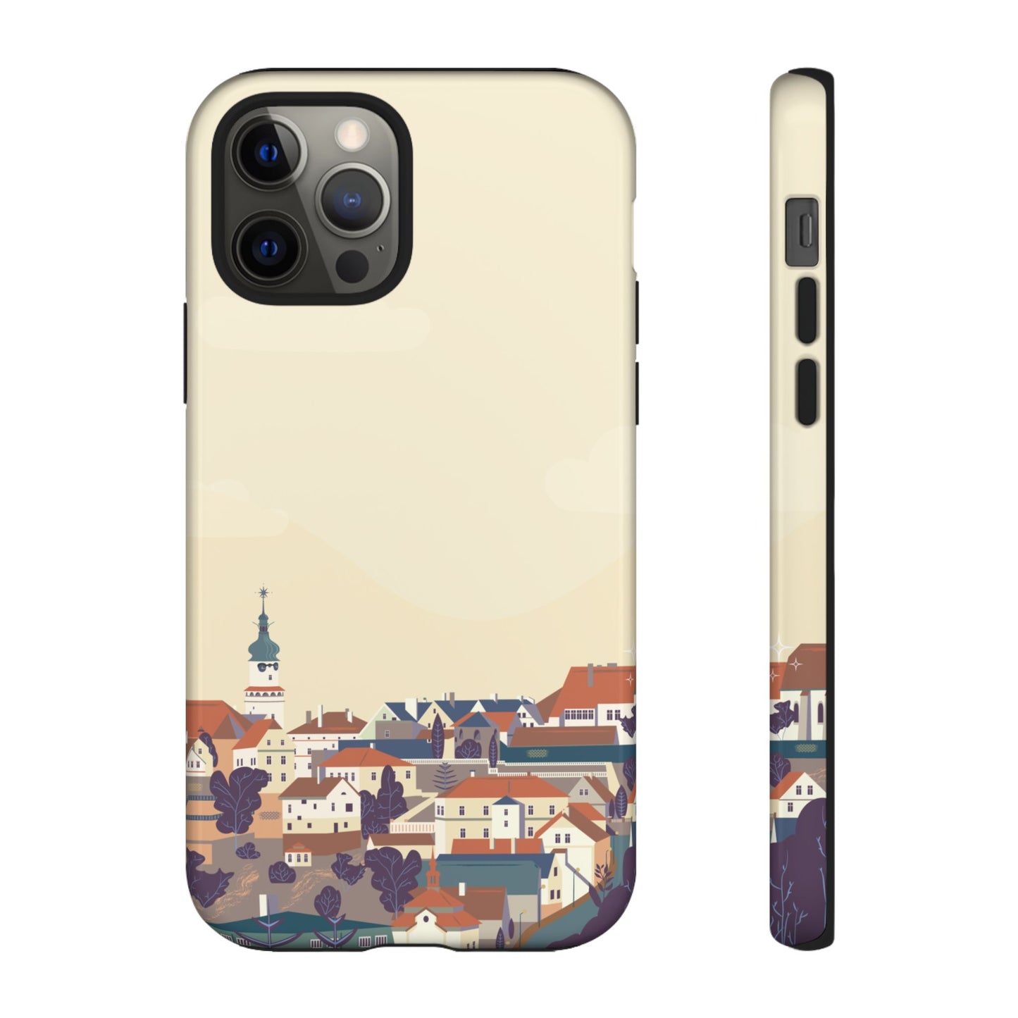Artistic Phone Case - Charming Village Design