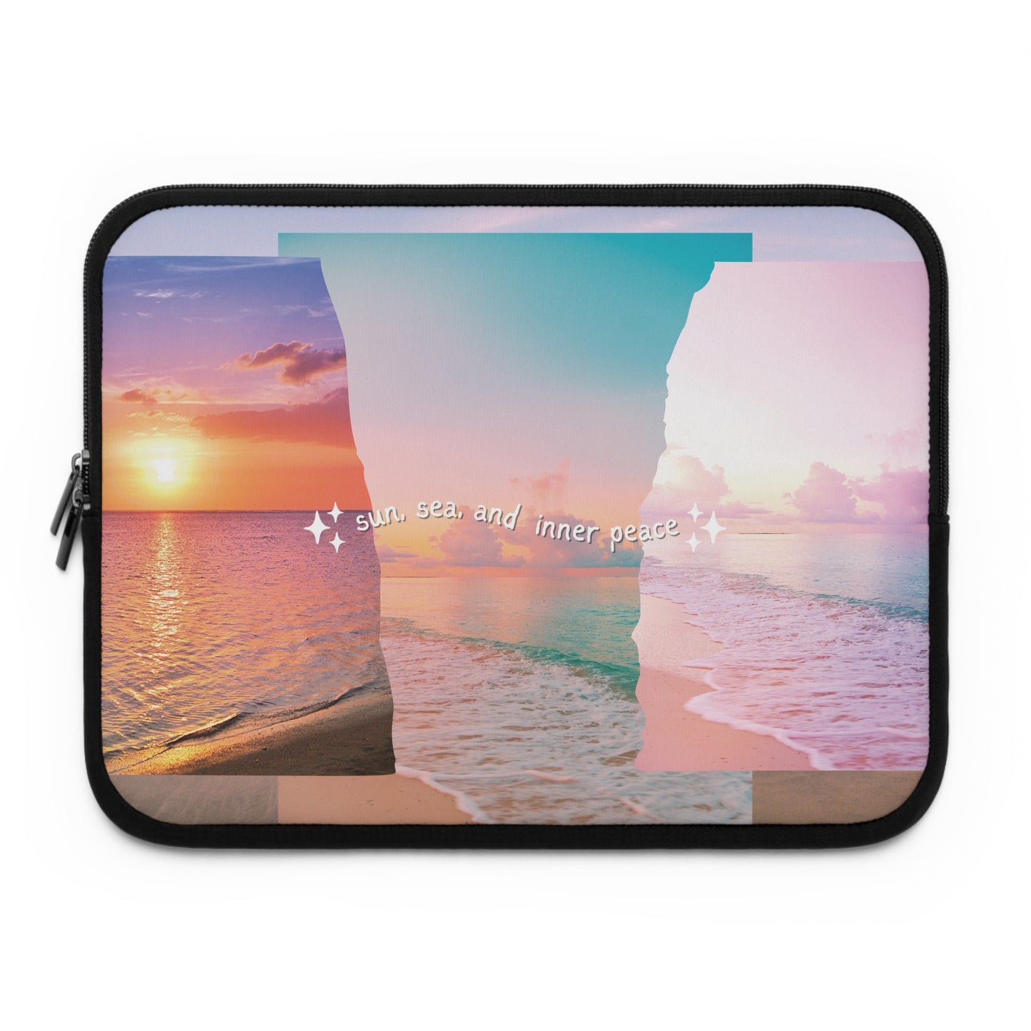 "Sun, Sea, and Inner Peace" Laptop Sleeve - Stylish Ocean-Inspired Tech Case for Beach Lovers