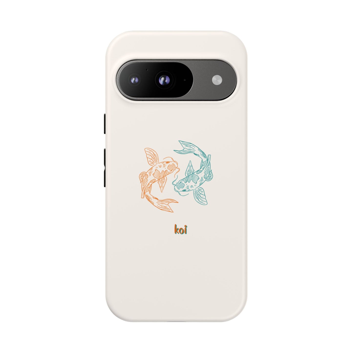 Koi Fish Tough Phone Case - Stylish & Durable Design for Aqua Lovers