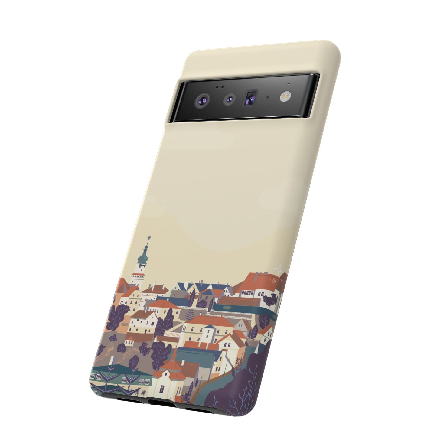 Artistic Phone Case - Charming Village Design