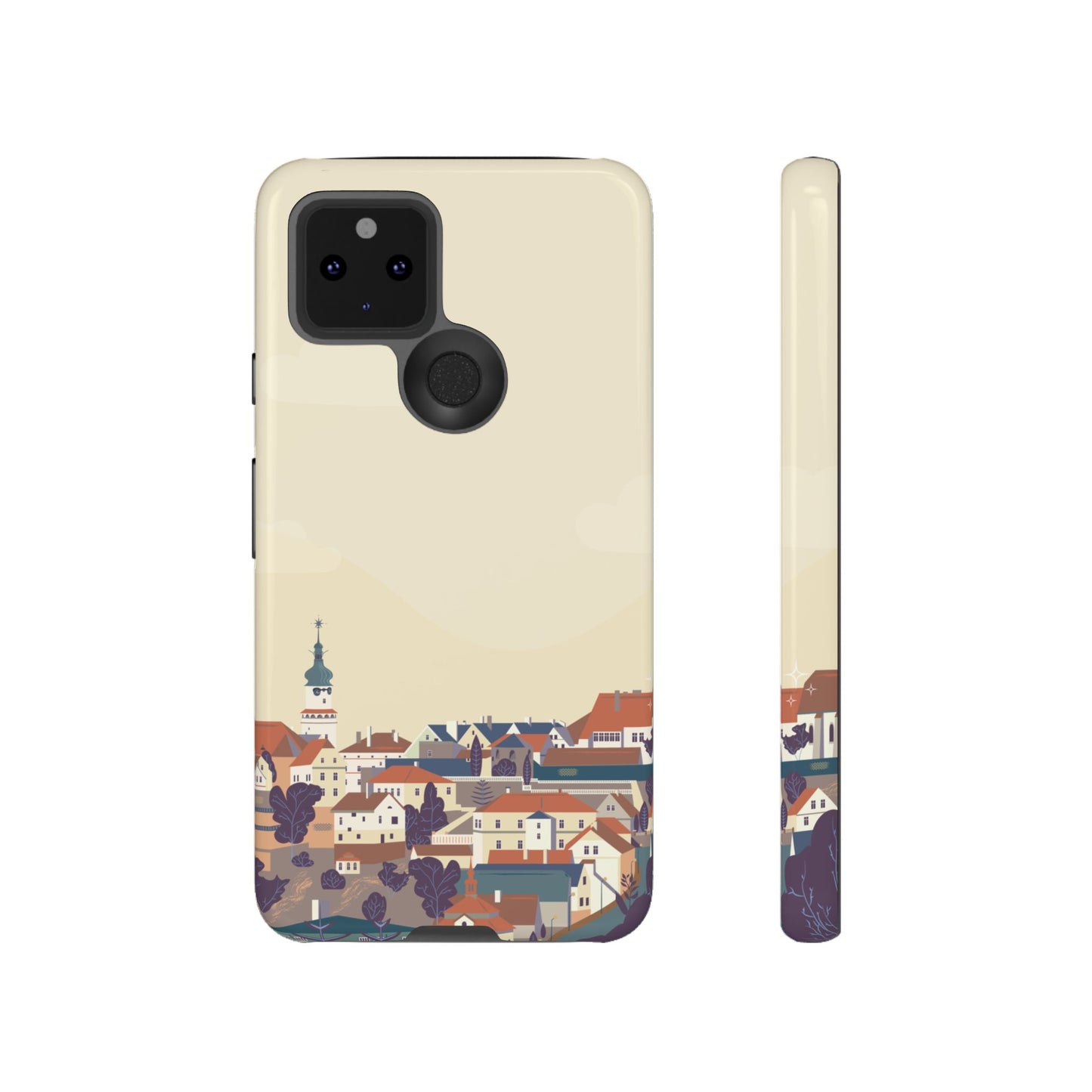 Artistic Phone Case - Charming Village Design