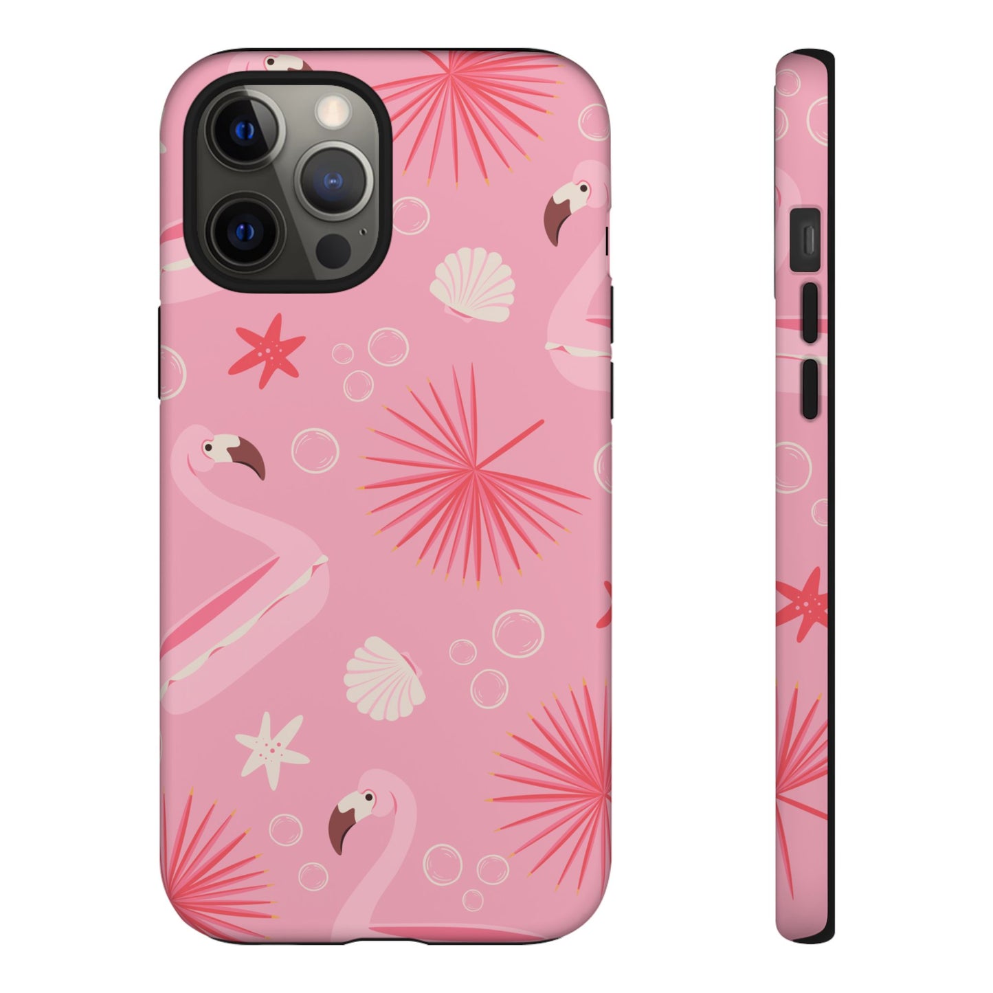 Tough Cases: Tropical Flamingo Phone Case for Summer Vibes