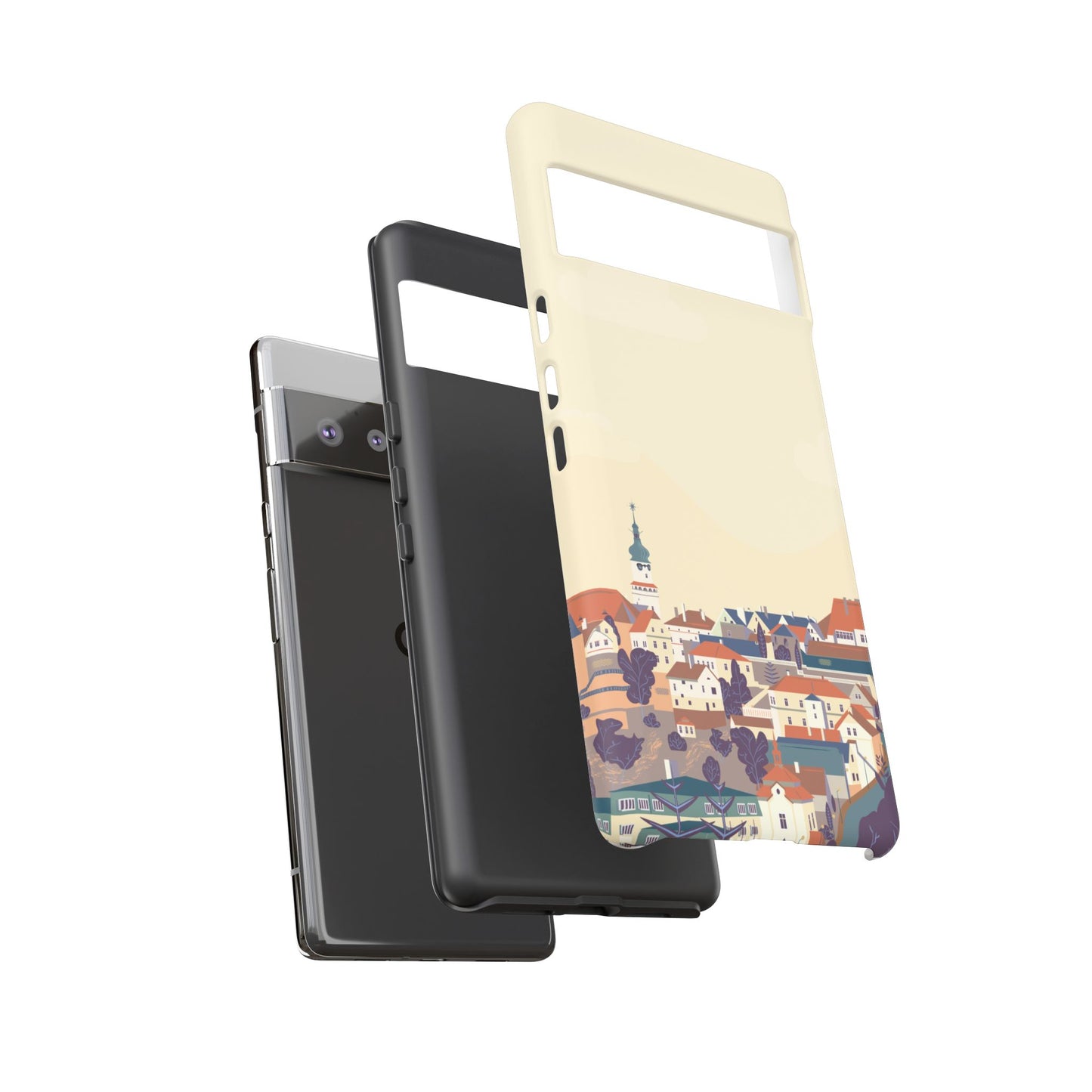 Artistic Phone Case - Charming Village Design