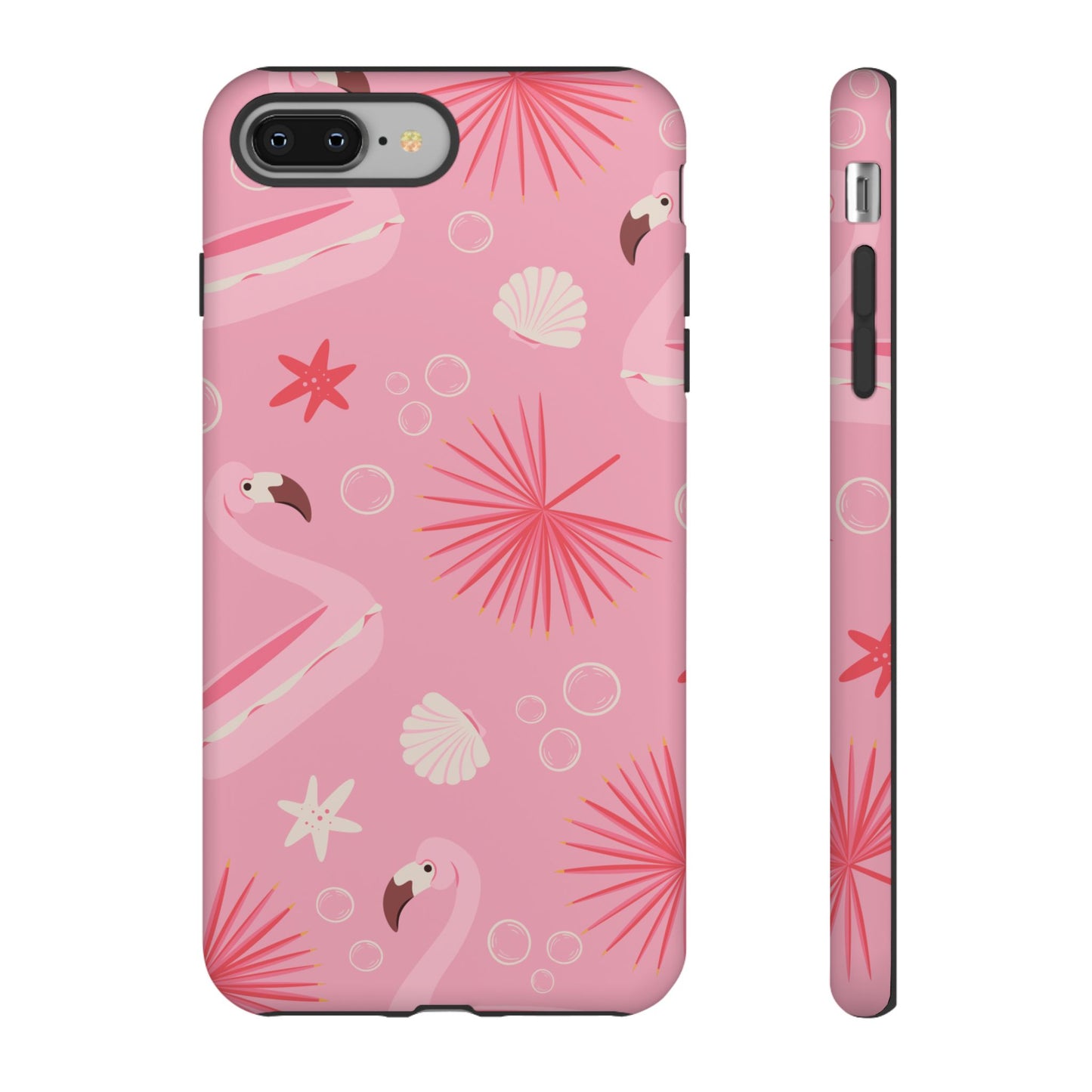 Tough Cases: Tropical Flamingo Phone Case for Summer Vibes