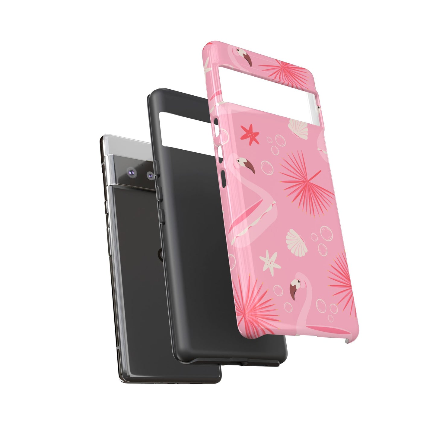 Tough Cases: Tropical Flamingo Phone Case for Summer Vibes