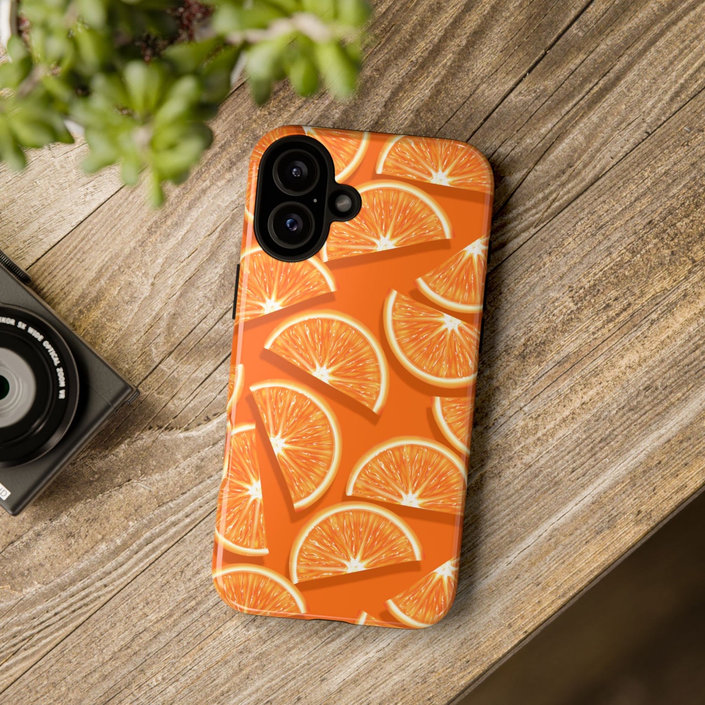 Vibrant Orange Slice Phone Case - Tough Cases for Phone Protection