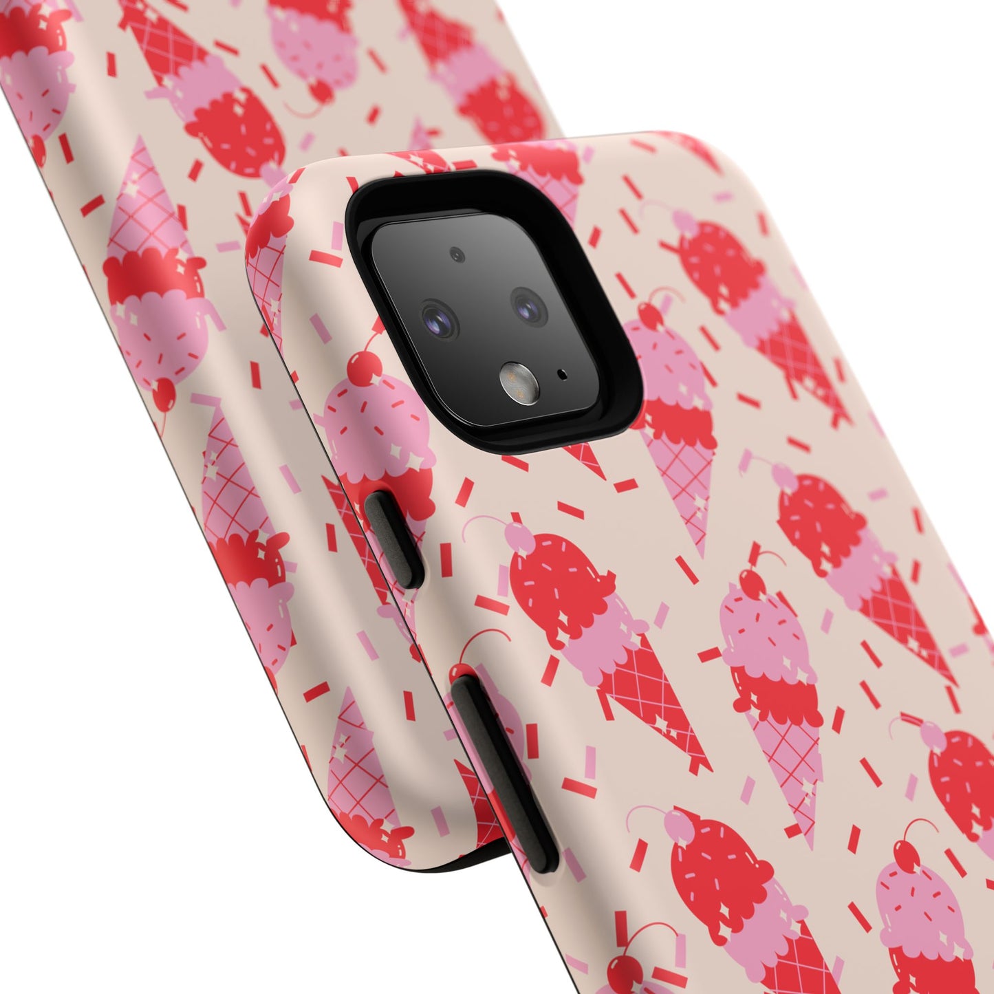 Ice Cream Phone Case - Cute Tough Cases for Ice Cream Lovers, Fun Summer Accessory, Birthday Gift, Colorful iPhone Cover