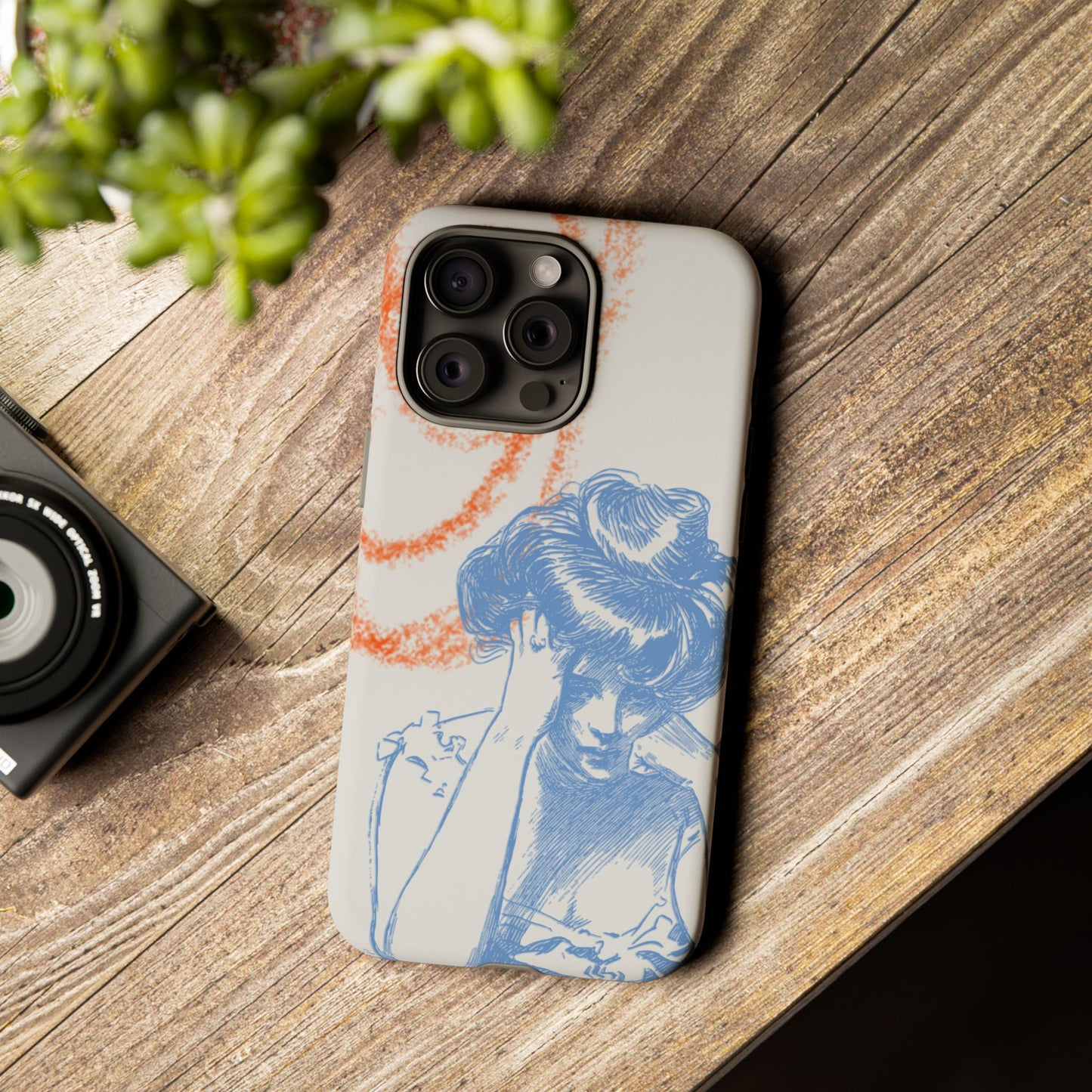 Artistic Phone Case with Stress Relief Design