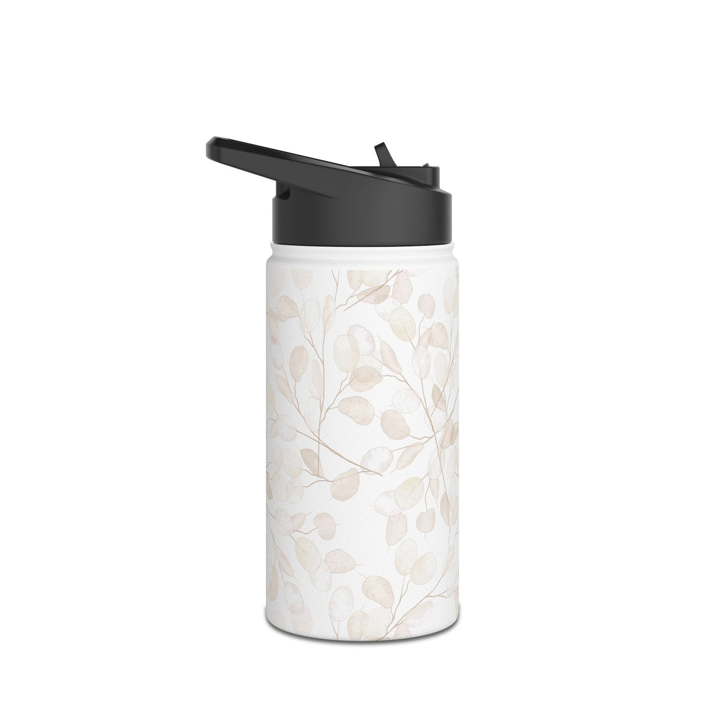 Elegant Floral Stainless Steel Water Bottle - Eco-Friendly Travel Flask
