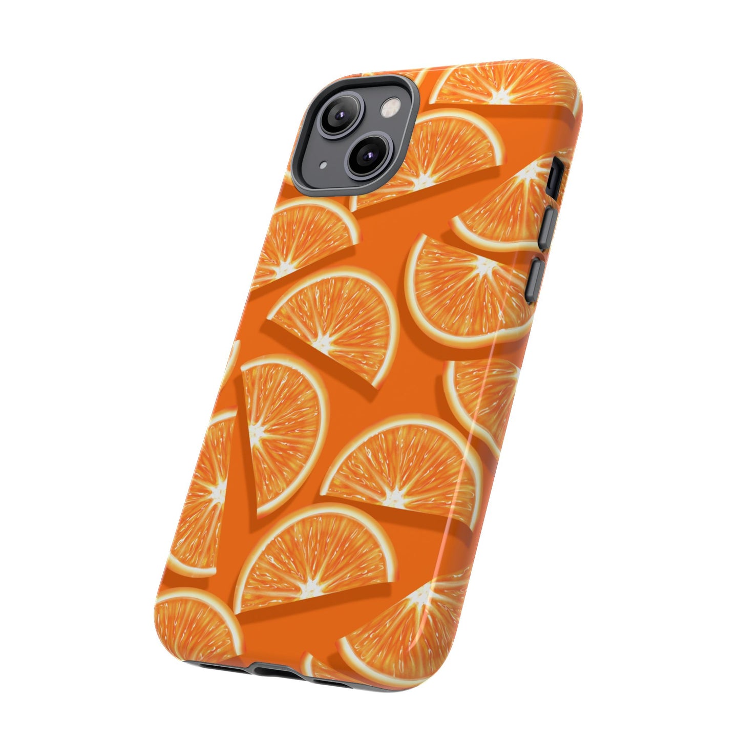 Vibrant Orange Slice Phone Case - Tough Cases for Phone Protection