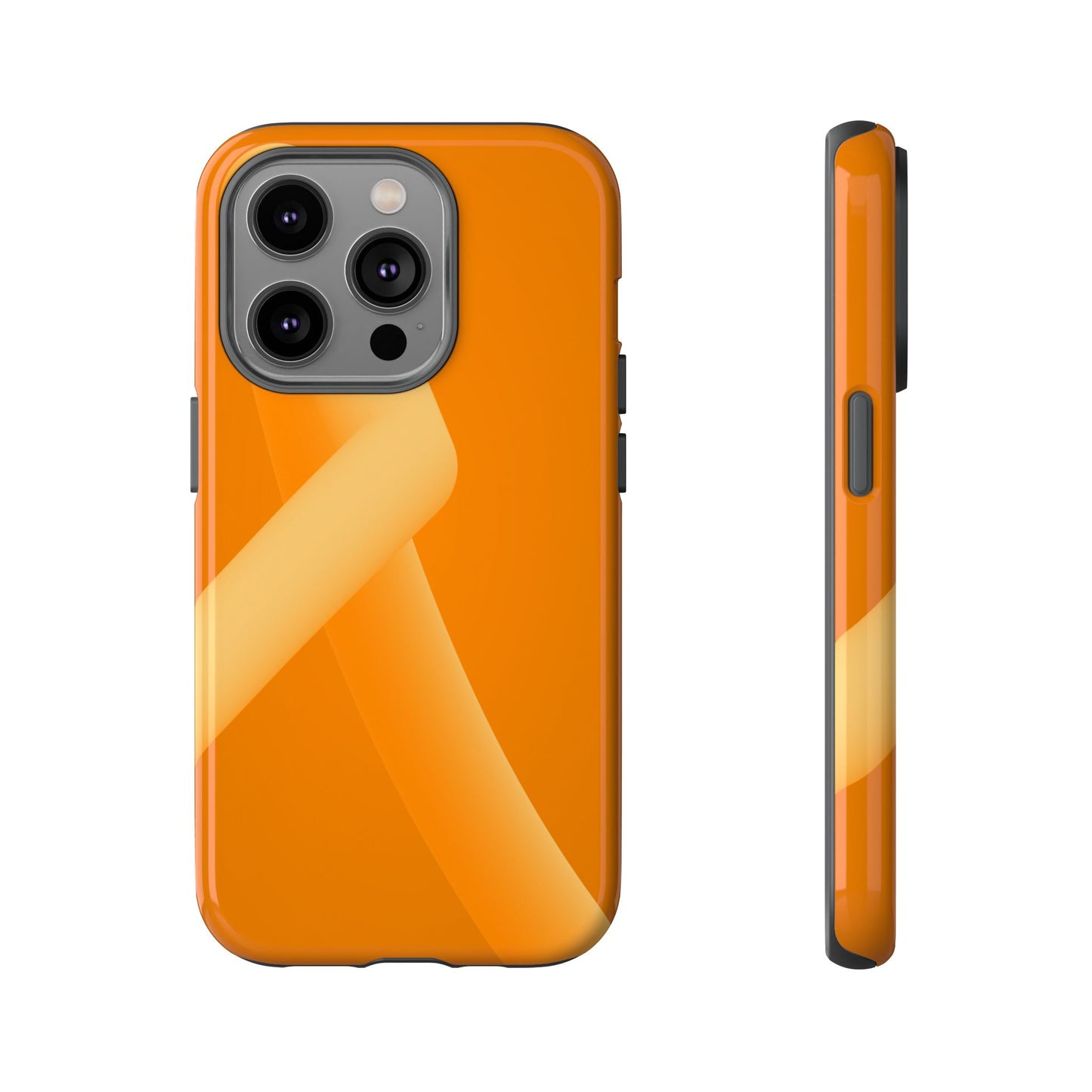 Stylish Tough Phone Case - Modern Orange Design for Ultimate Protection