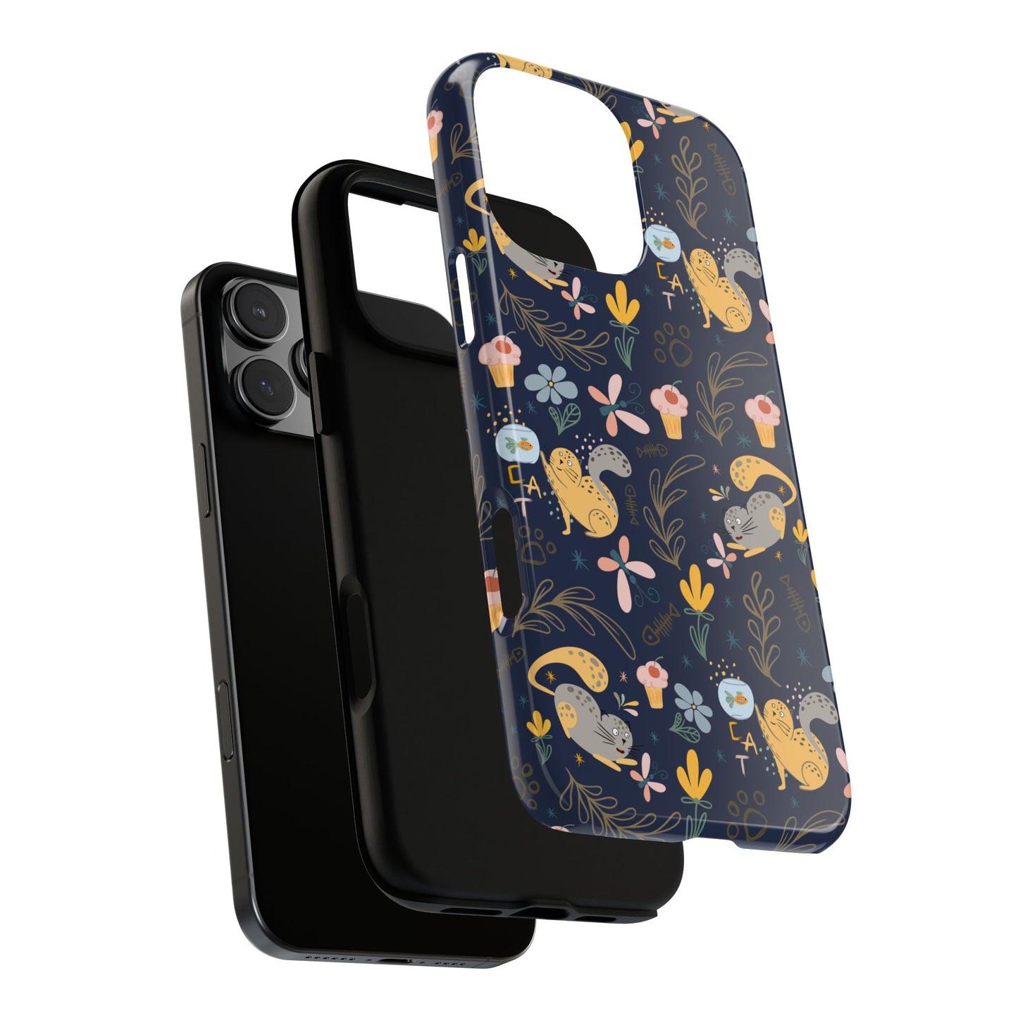 Cat-Themed Tough Phone Case - Tough Case For Stylish Protection
