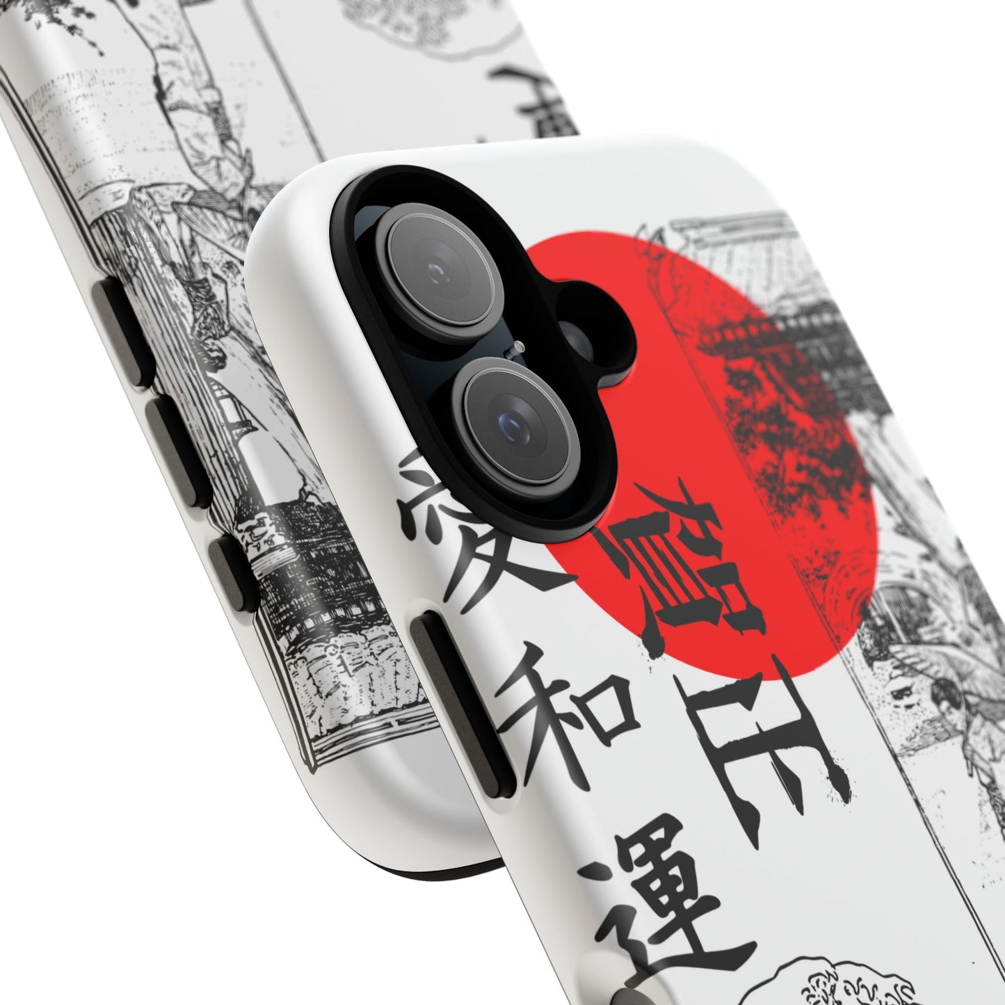 Japanese Zen Art Phone Case - Tough Cases with Wave Design