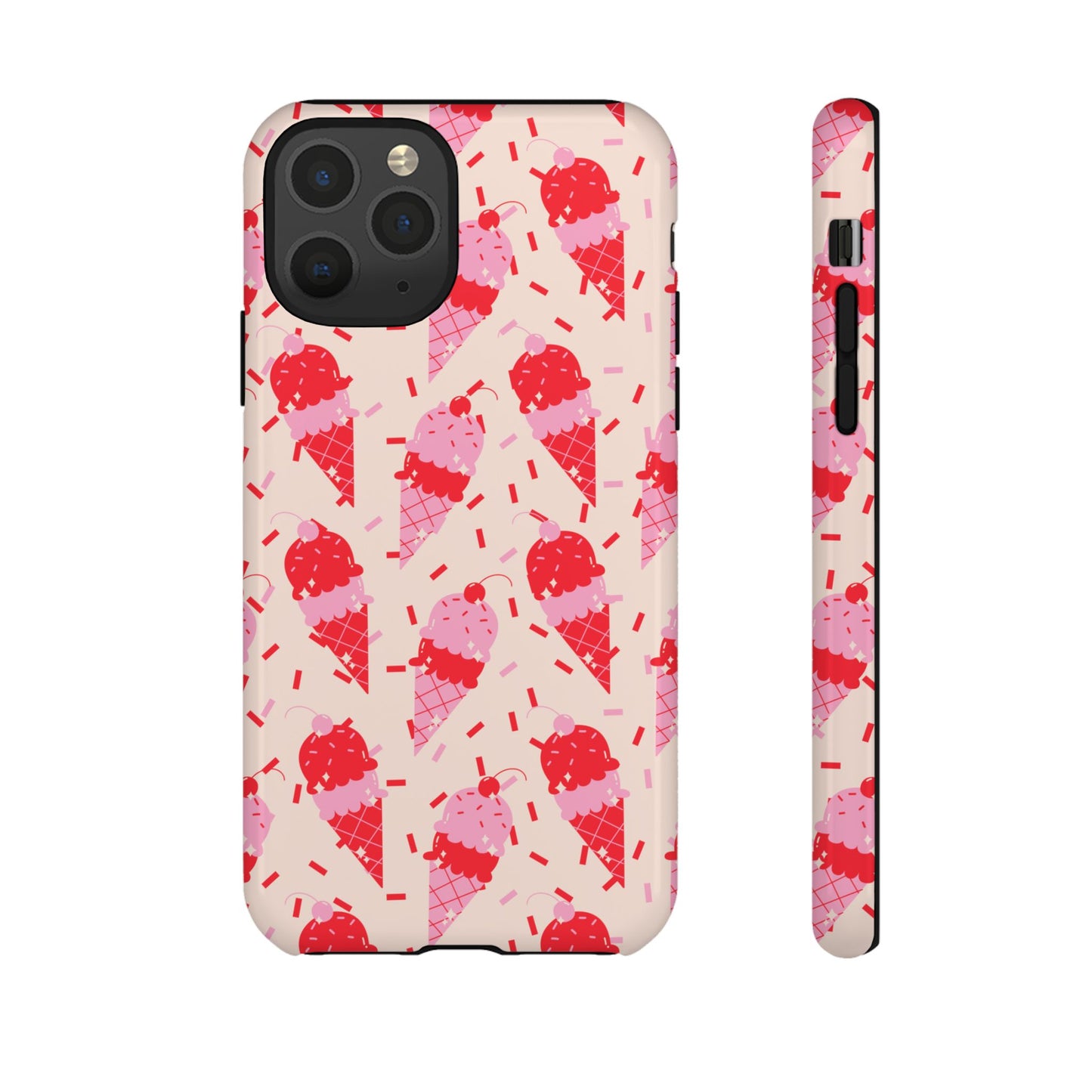 Ice Cream Phone Case - Cute Tough Cases for Ice Cream Lovers, Fun Summer Accessory, Birthday Gift, Colorful iPhone Cover