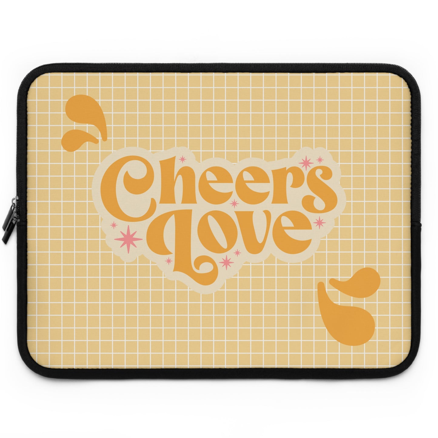 Cheerful Love Laptop Sleeve - Stylish Tech Case, Perfect Gift for Students, Home Office, Birthdays, Valentine's Day