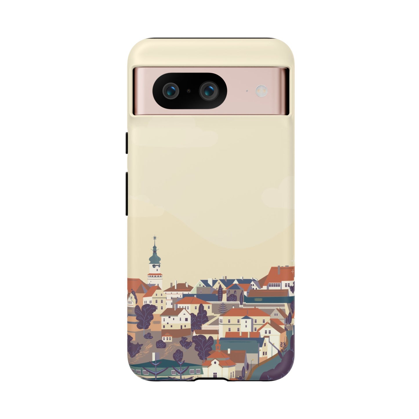 Artistic Phone Case - Charming Village Design