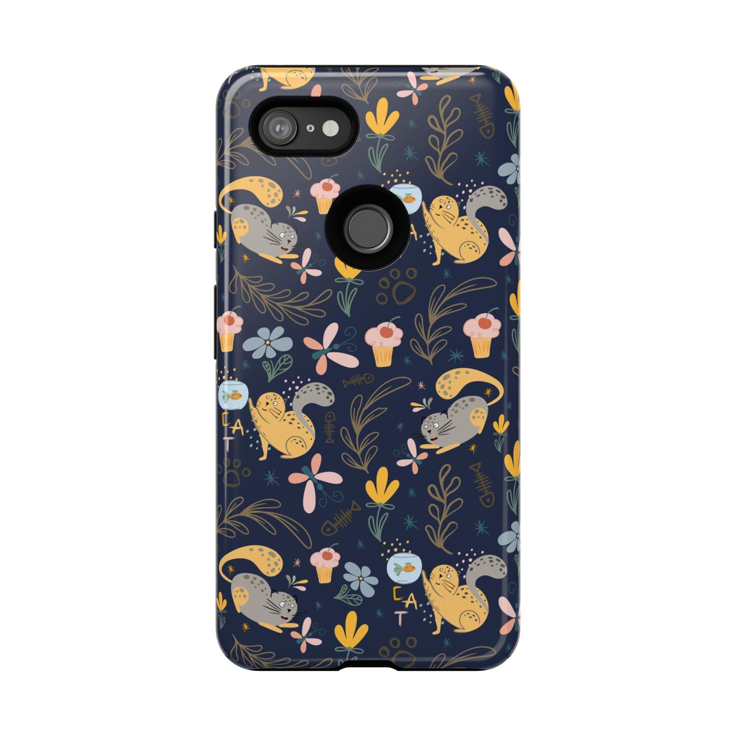 Cat-Themed Tough Phone Case - Tough Case For Stylish Protection