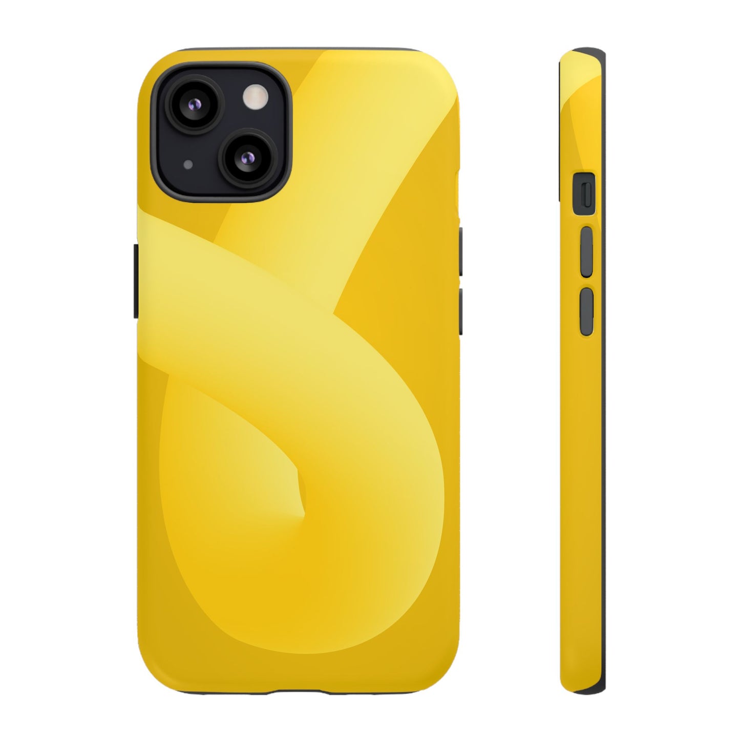 Stylish Tough Phone Case - Modern Yellow Design for Ultimate Protection