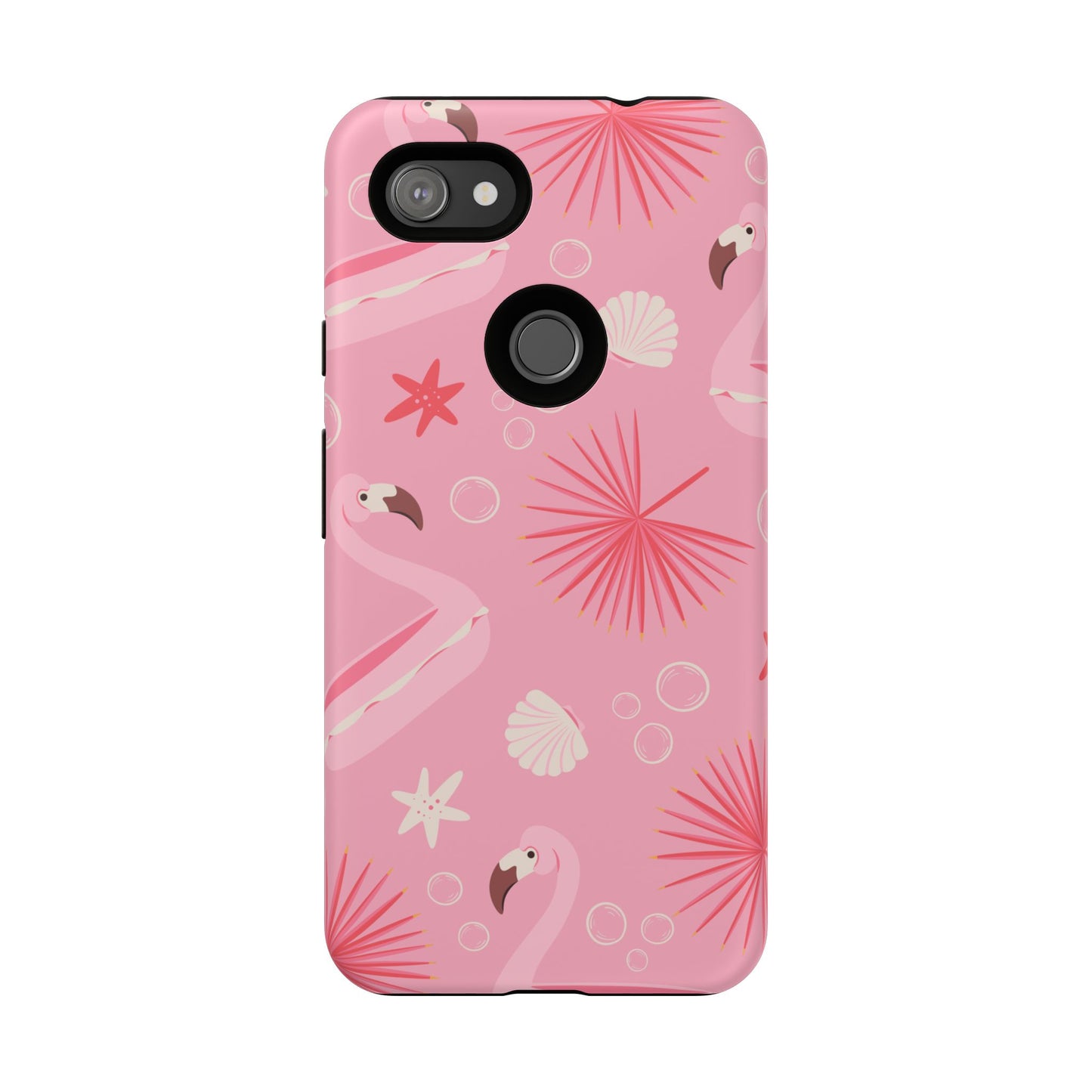 Tough Cases: Tropical Flamingo Phone Case for Summer Vibes