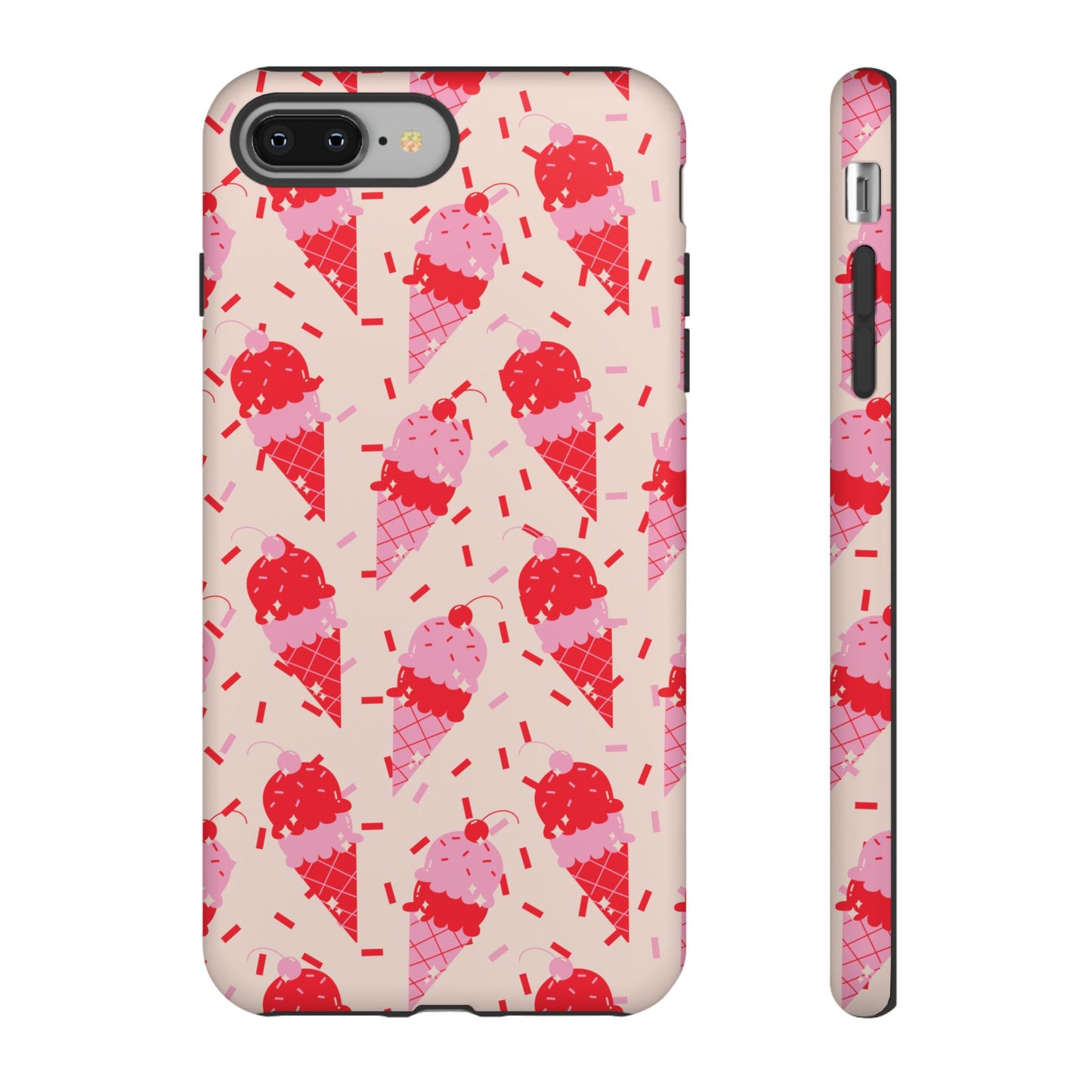 Ice Cream Phone Case - Cute Tough Cases for Ice Cream Lovers, Fun Summer Accessory, Birthday Gift, Colorful iPhone Cover