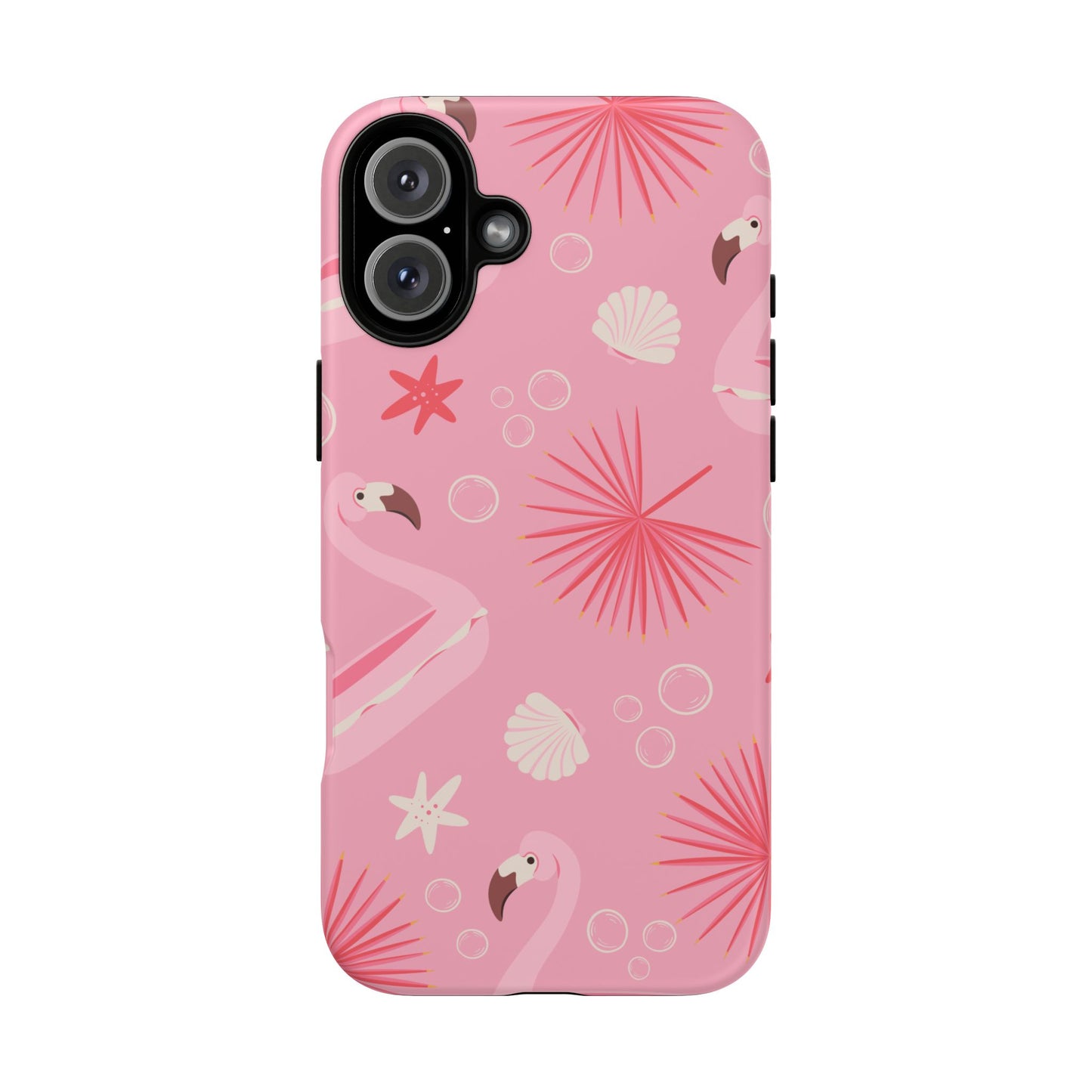 Tough Cases: Tropical Flamingo Phone Case for Summer Vibes