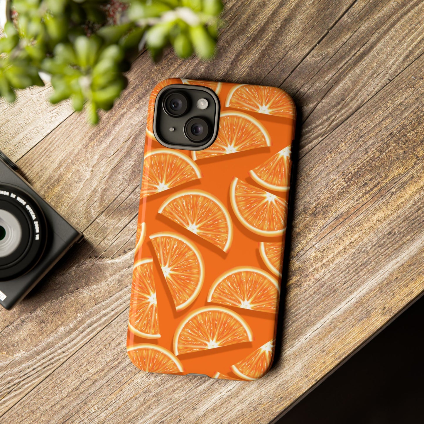 Vibrant Orange Slice Phone Case - Tough Cases for Phone Protection