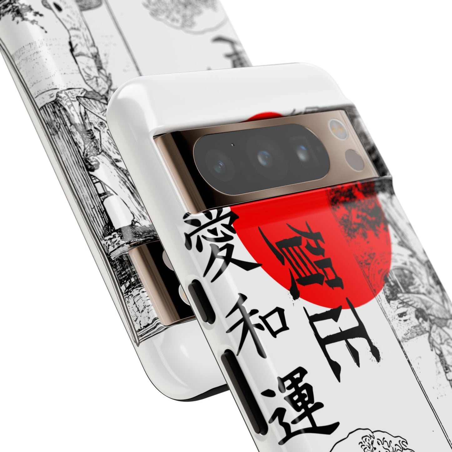 Japanese Zen Art Phone Case - Tough Cases with Wave Design