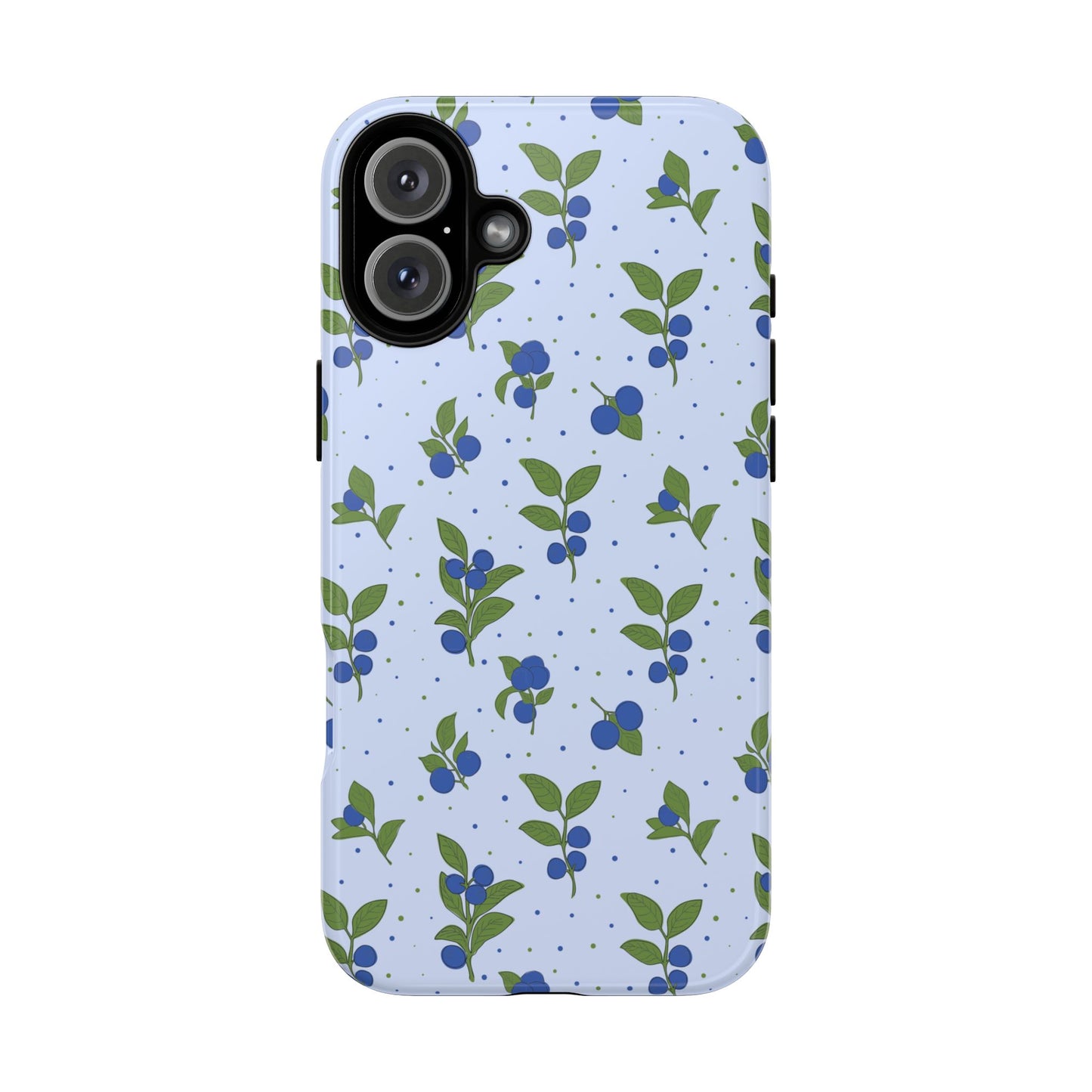 Floral Tough Phone Case - Blueberry Blossom Design