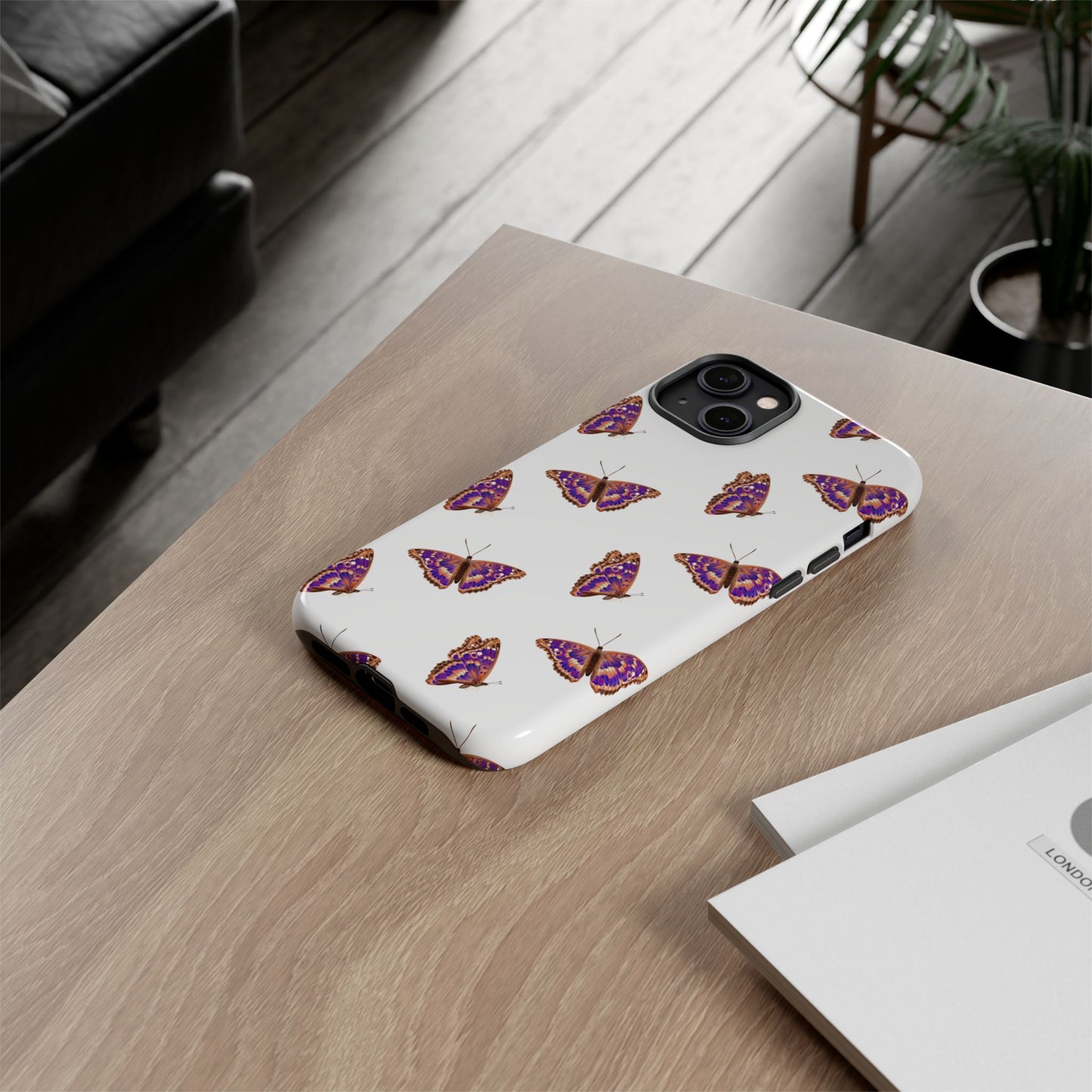 Butterfly Print Phone Case - Tough Case For Stylish Protection