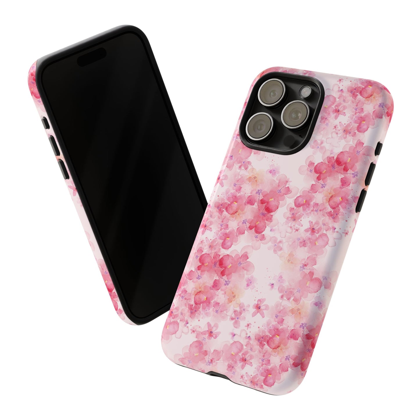 Floral Phone Case - Tough Cases with Pink Blossom Design