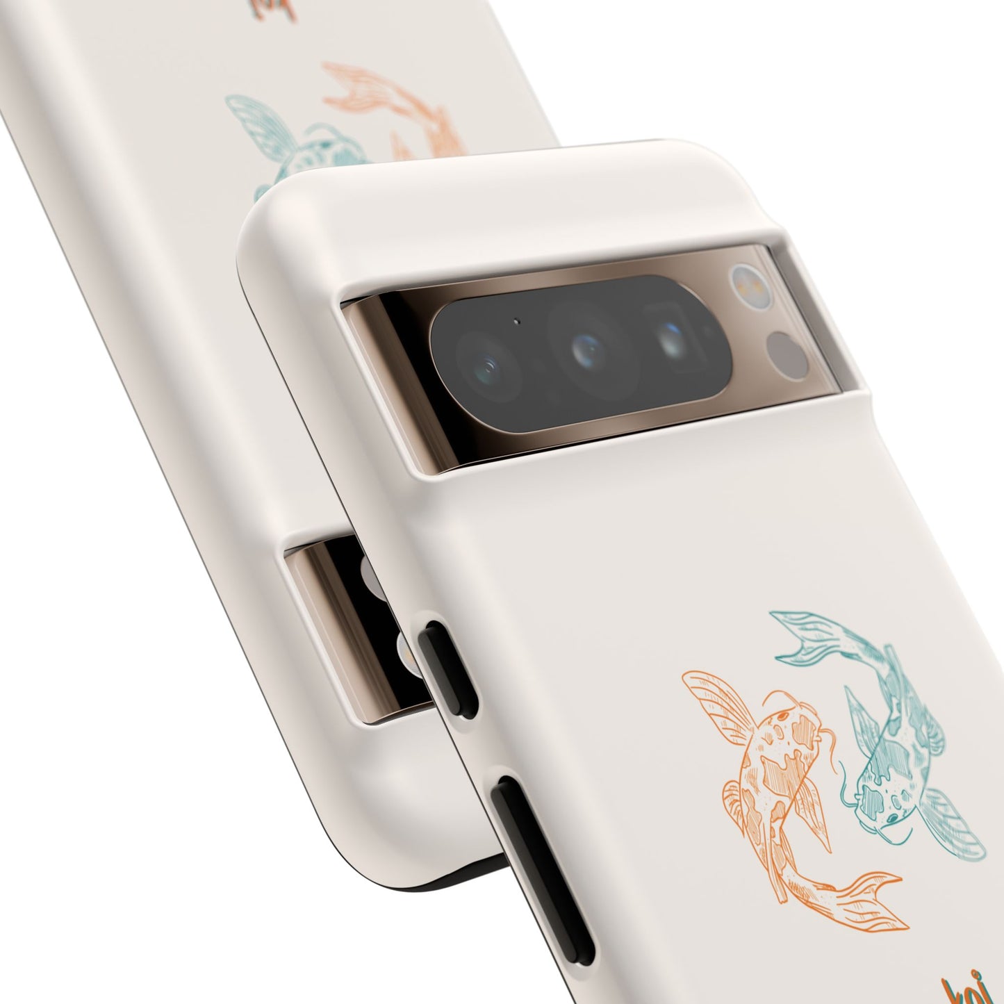 Koi Fish Tough Phone Case - Stylish & Durable Design for Aqua Lovers