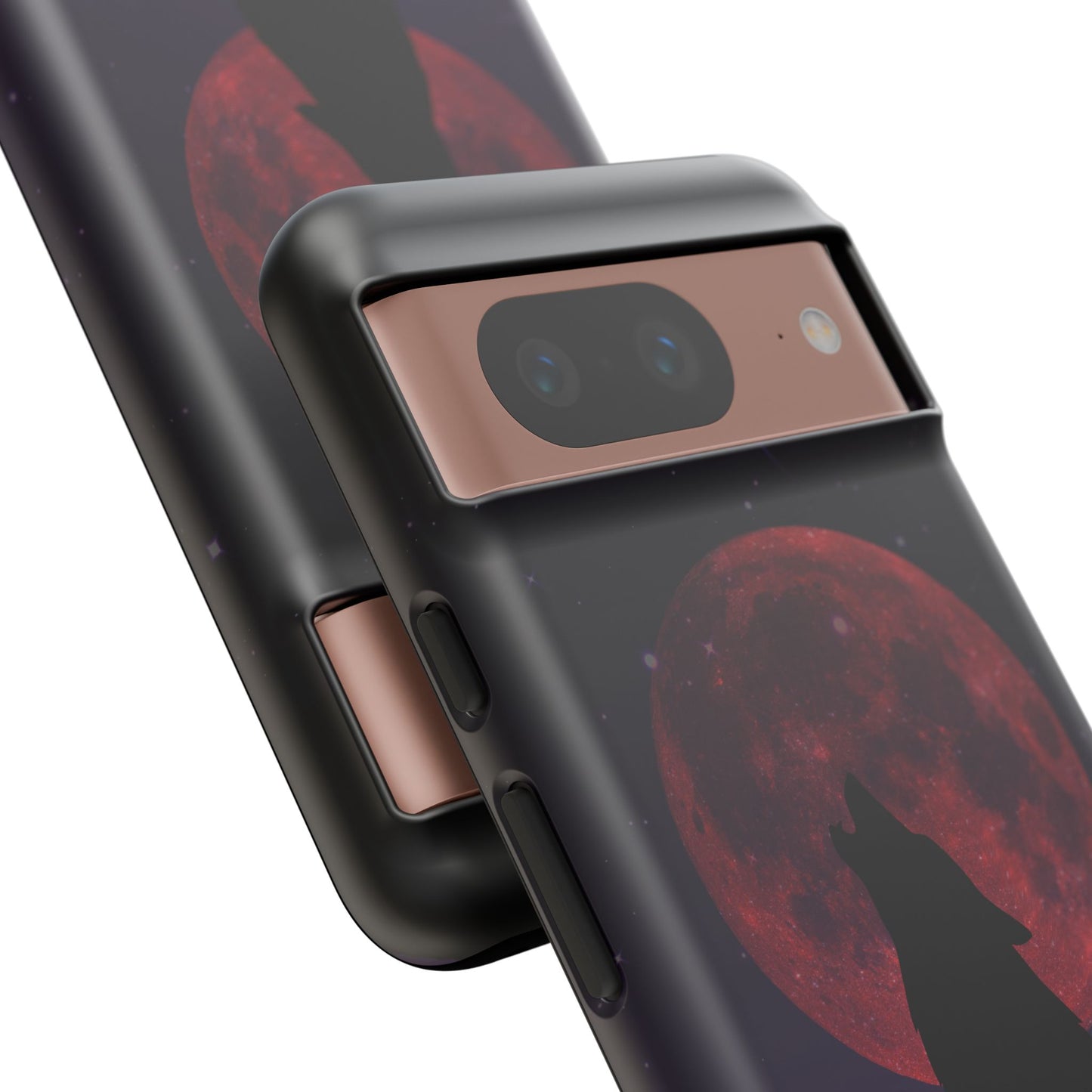 Wolf Howling at Blood Moon Phone Case - Tough & Stylish Protector