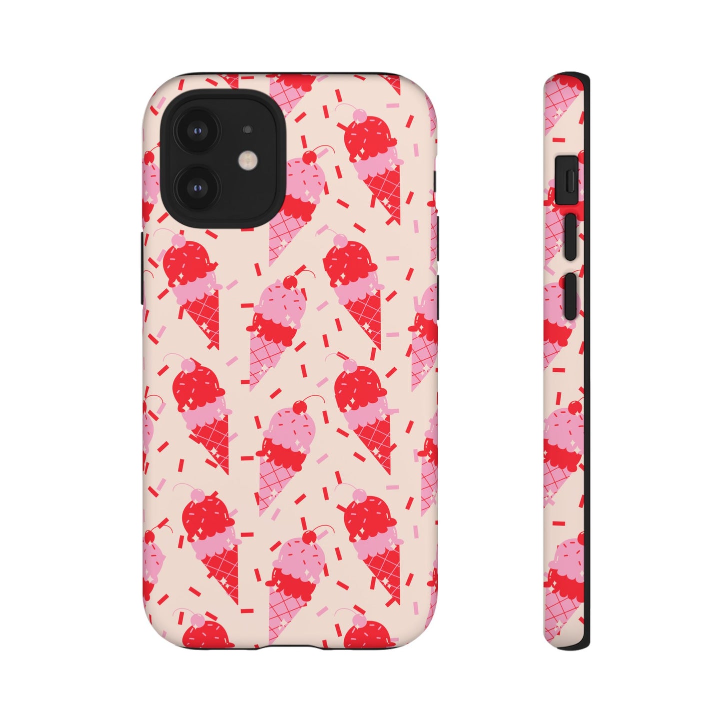Ice Cream Phone Case - Cute Tough Cases for Ice Cream Lovers, Fun Summer Accessory, Birthday Gift, Colorful iPhone Cover