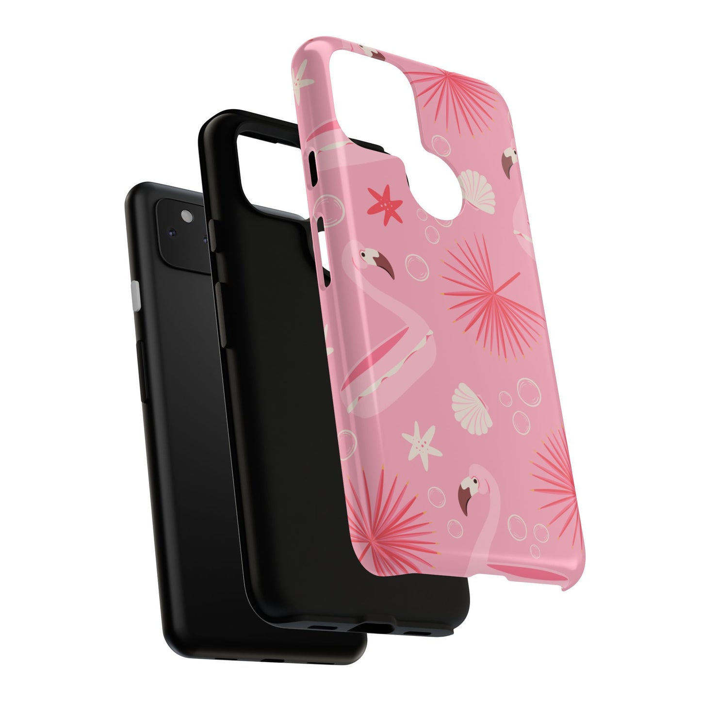 Tough Cases: Tropical Flamingo Phone Case for Summer Vibes