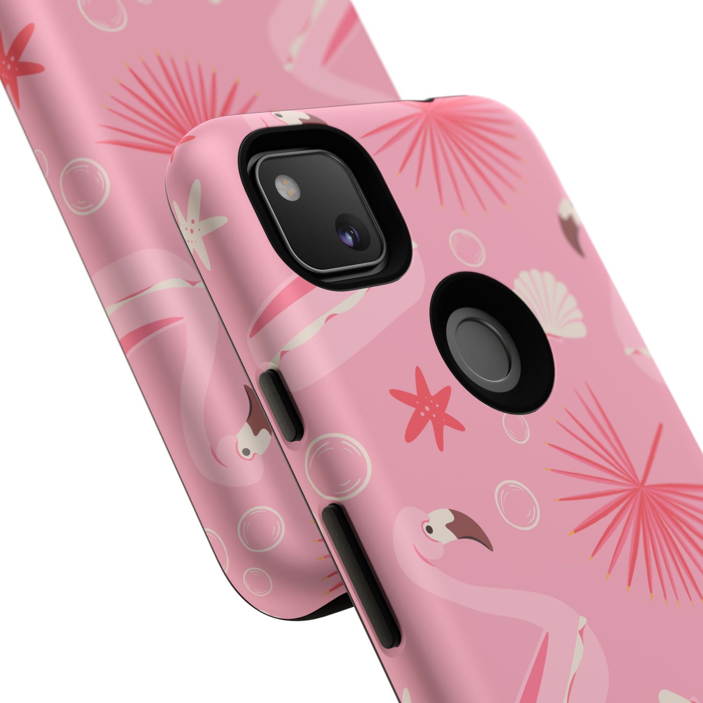 Tough Cases: Tropical Flamingo Phone Case for Summer Vibes