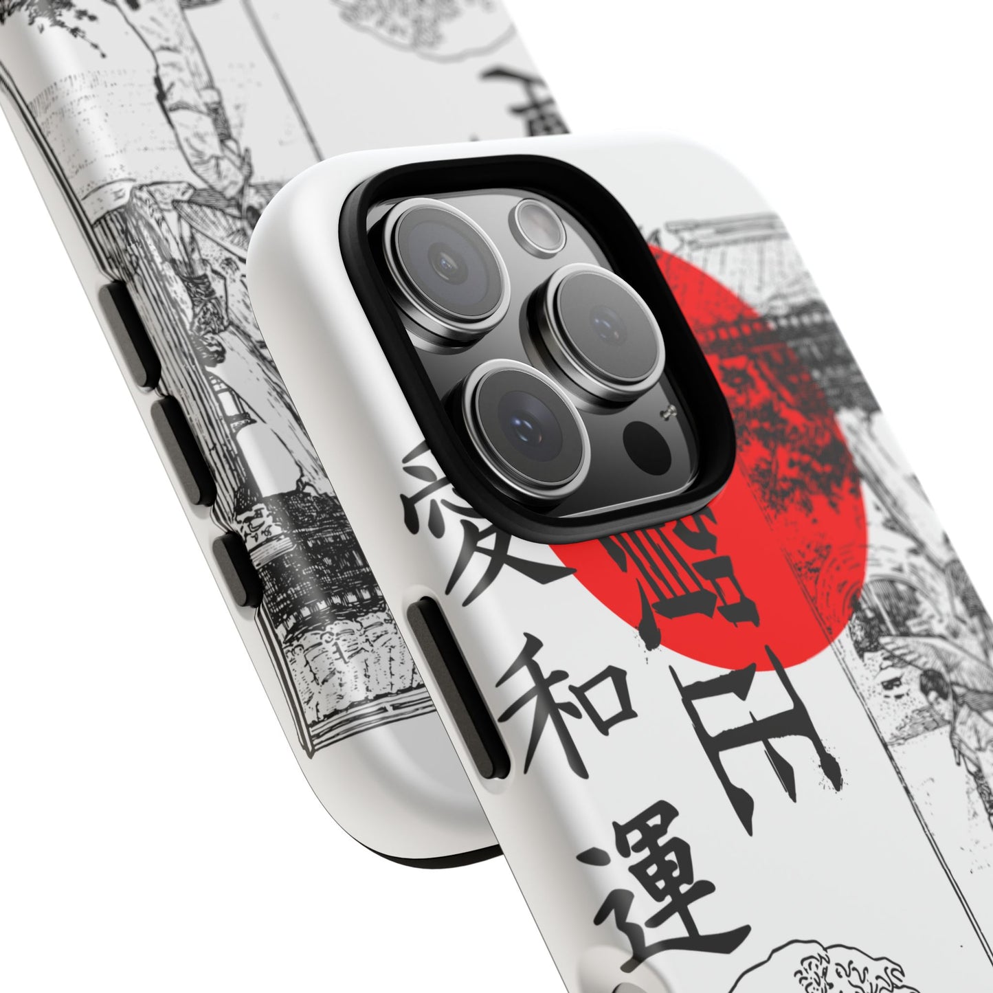 Japanese Zen Art Phone Case - Tough Cases with Wave Design