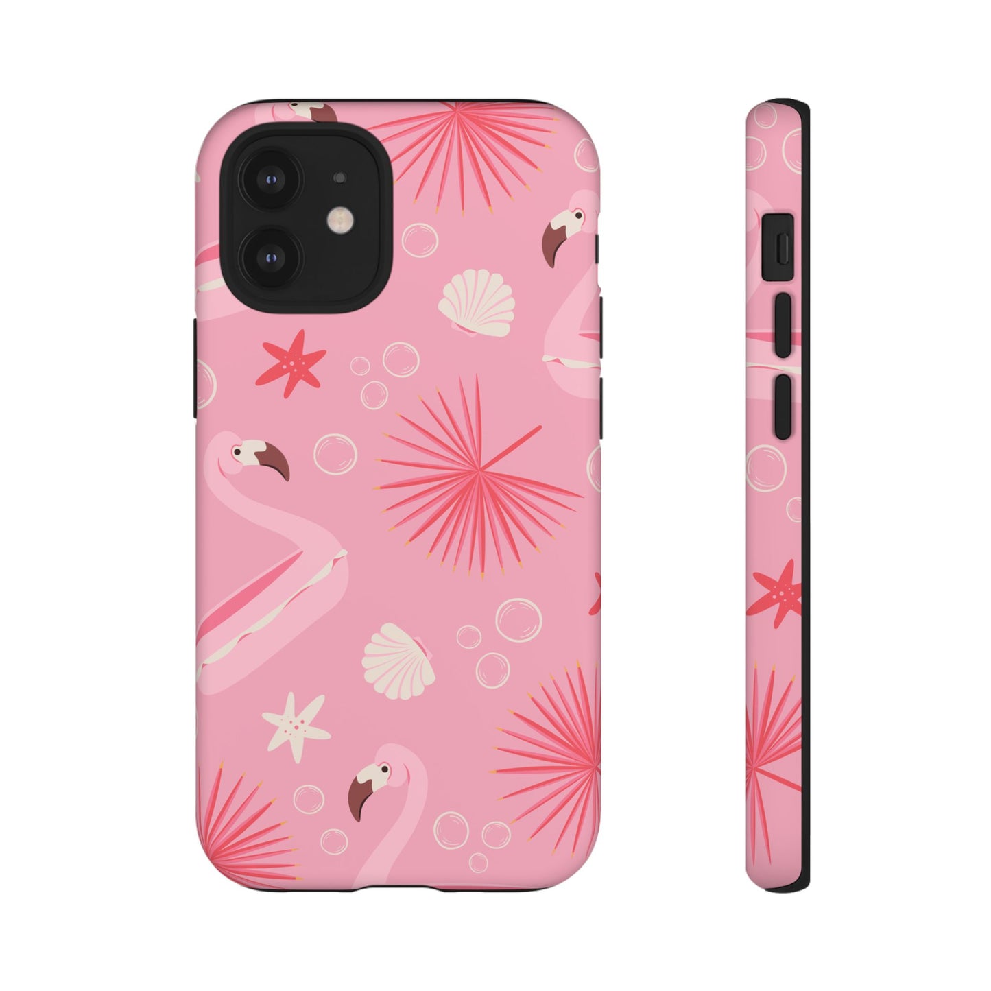 Tough Cases: Tropical Flamingo Phone Case for Summer Vibes