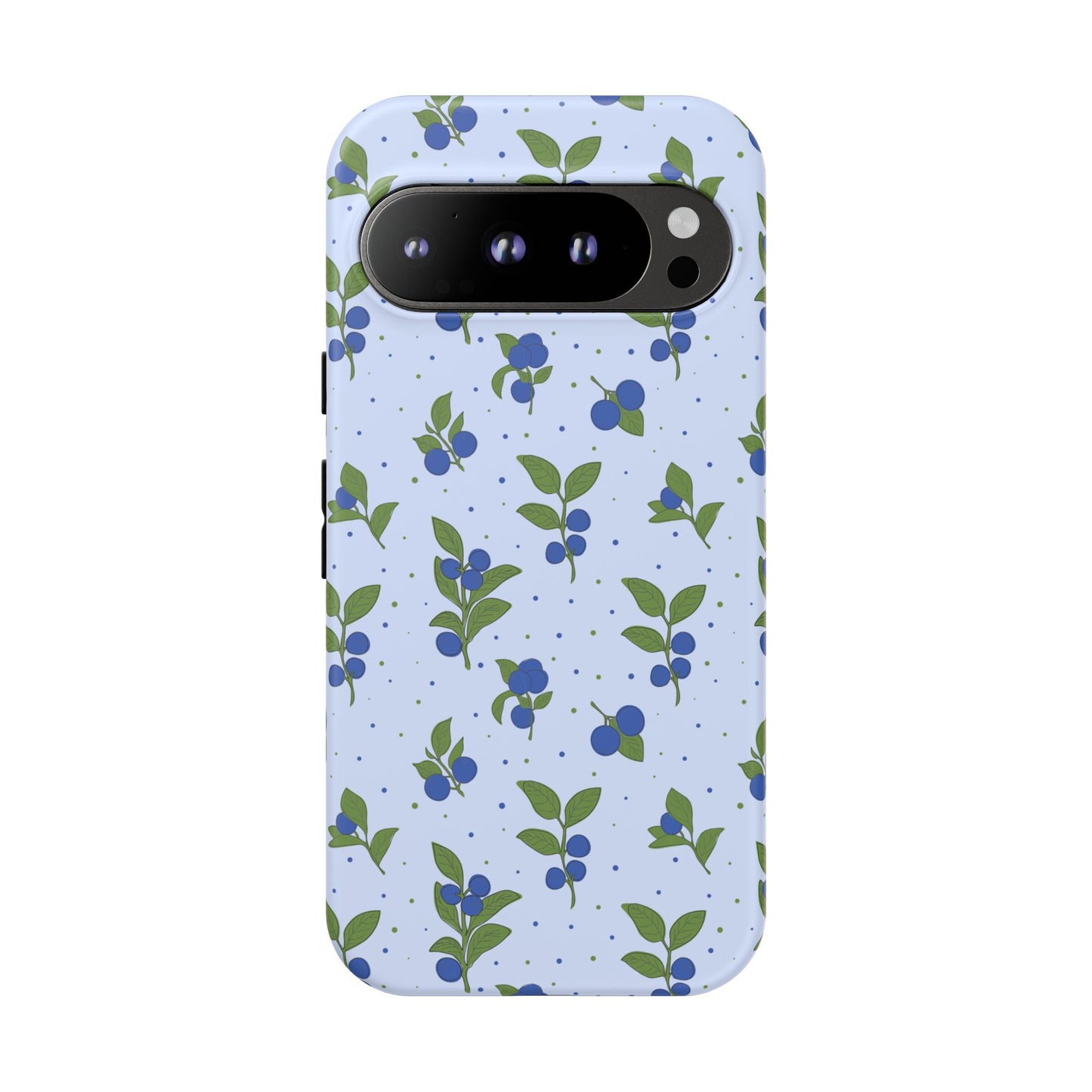 Floral Tough Phone Case - Blueberry Blossom Design