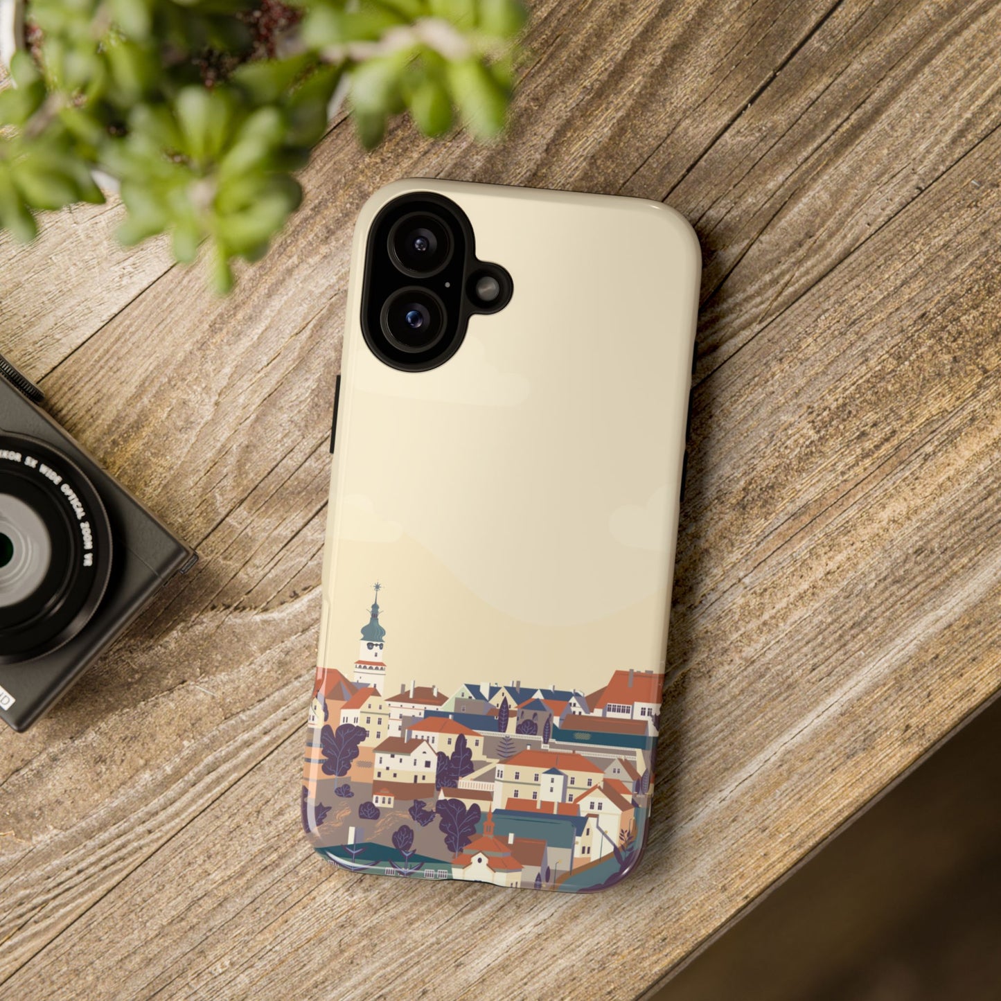 Artistic Phone Case - Charming Village Design