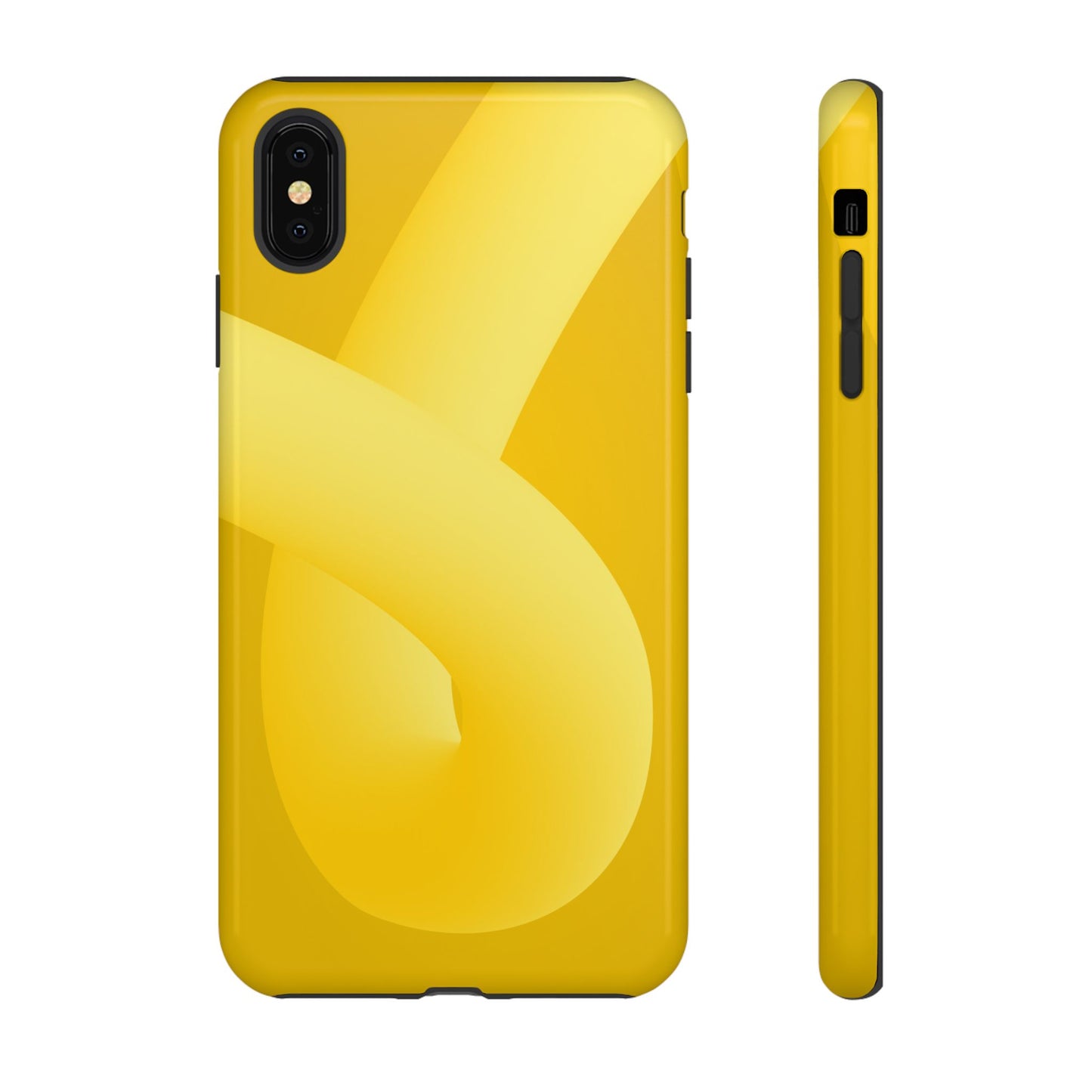 Stylish Tough Phone Case - Modern Yellow Design for Ultimate Protection