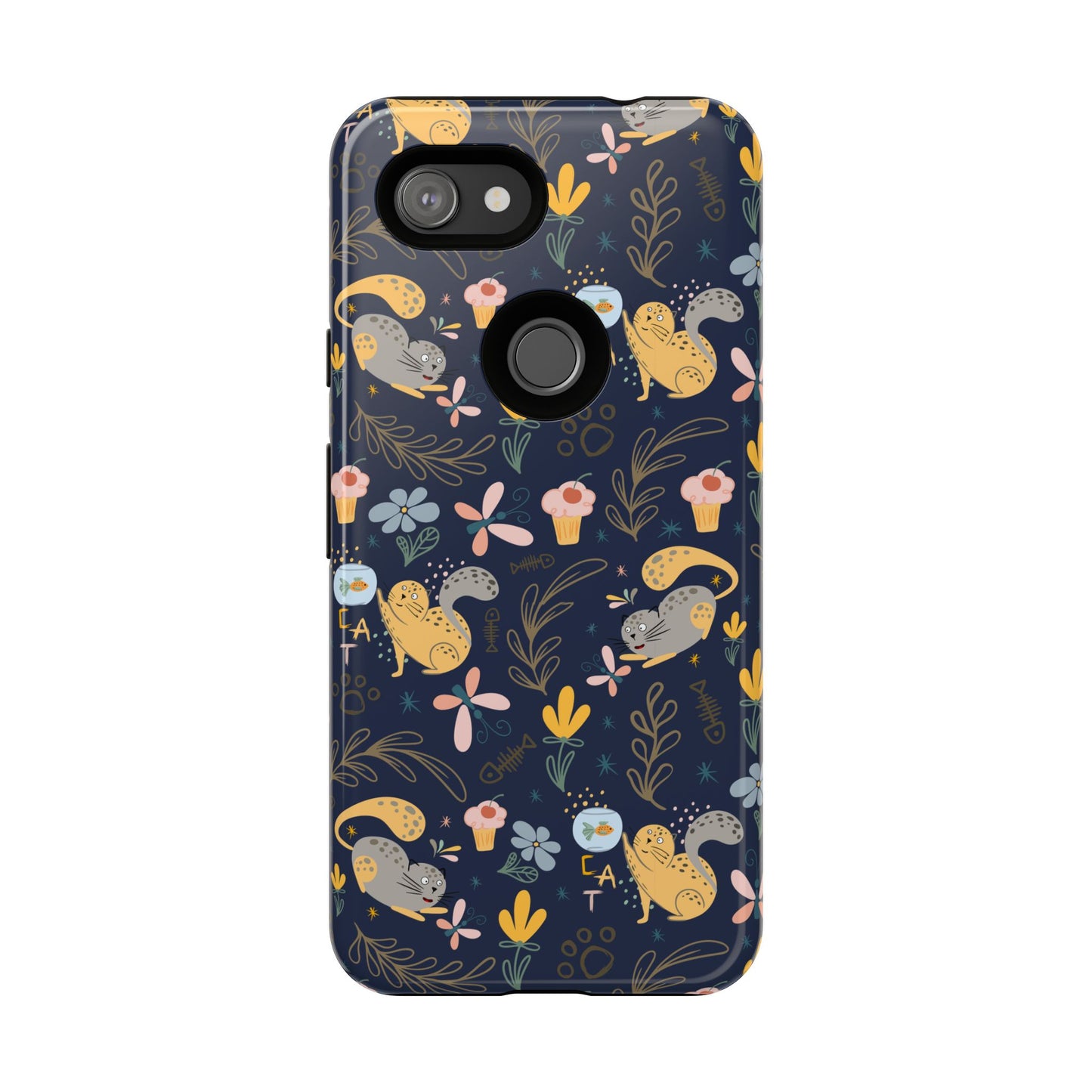 Cat-Themed Tough Phone Case - Tough Case For Stylish Protection