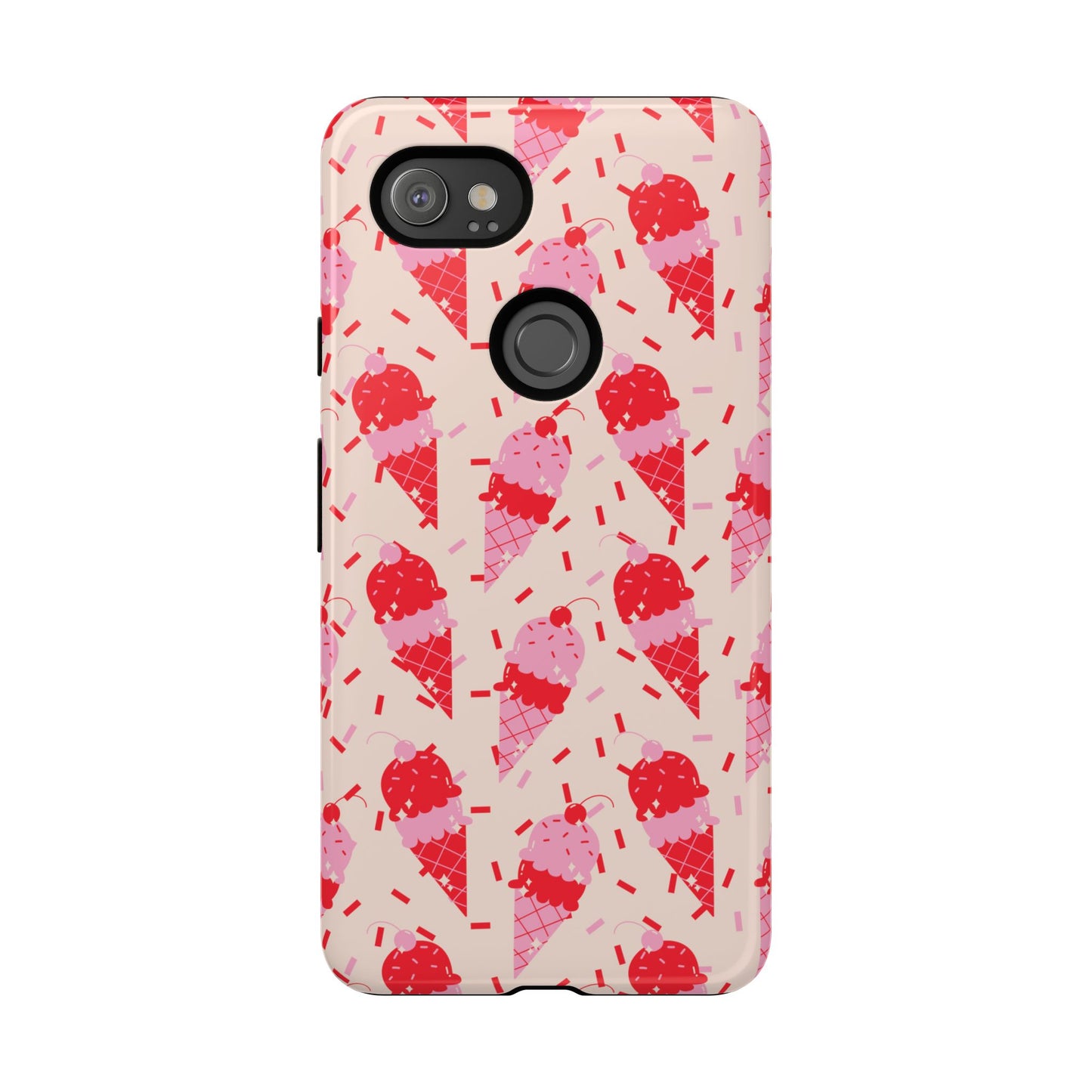Ice Cream Phone Case - Cute Tough Cases for Ice Cream Lovers, Fun Summer Accessory, Birthday Gift, Colorful iPhone Cover
