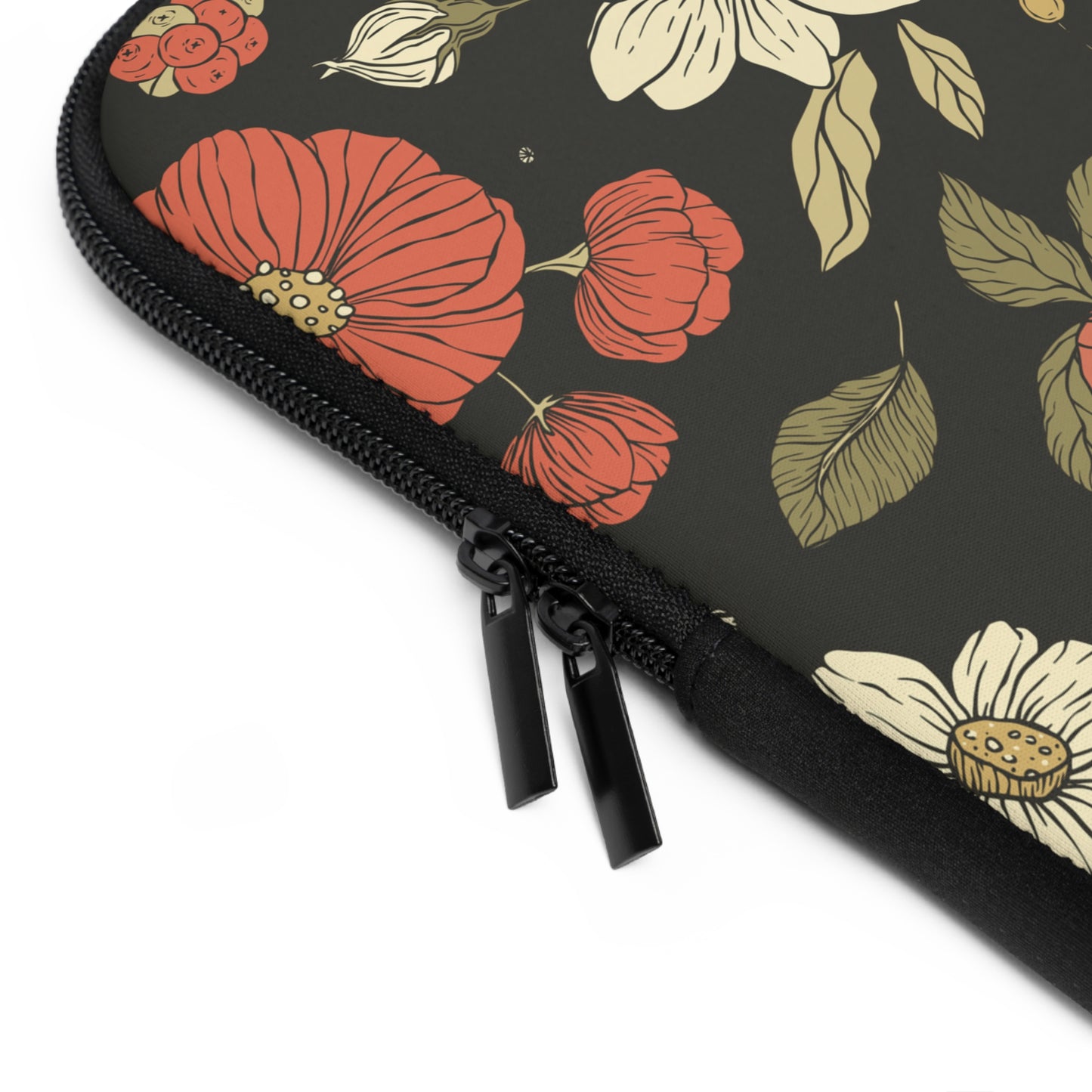 Floral Laptop Sleeve - Elegant Floral Design for Secure Storage
