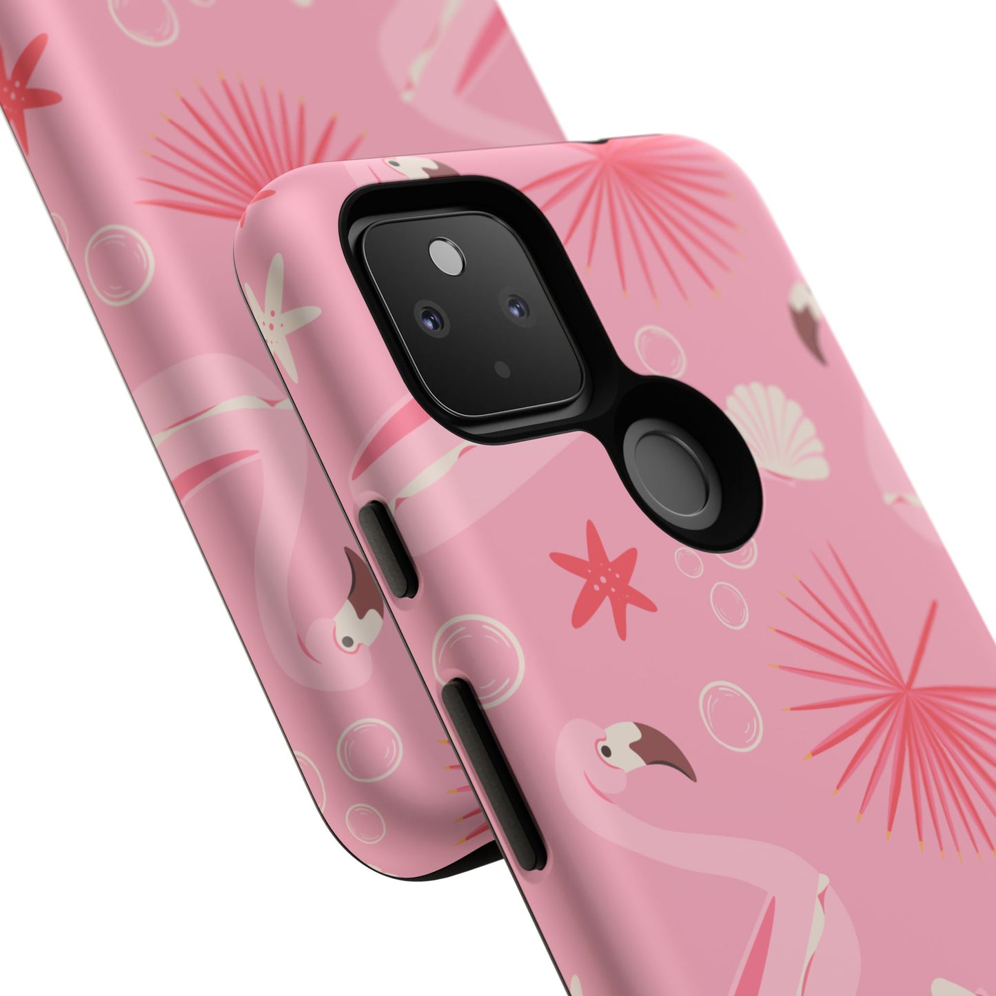 Tough Cases: Tropical Flamingo Phone Case for Summer Vibes
