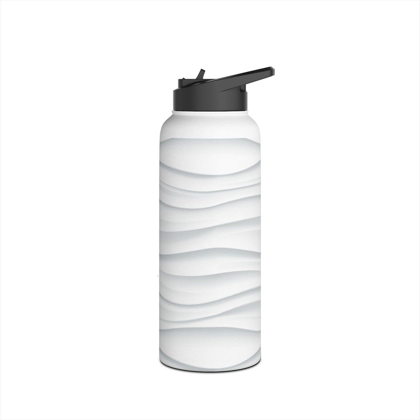 Stylish Stainless Steel Water Bottle - Wave Design