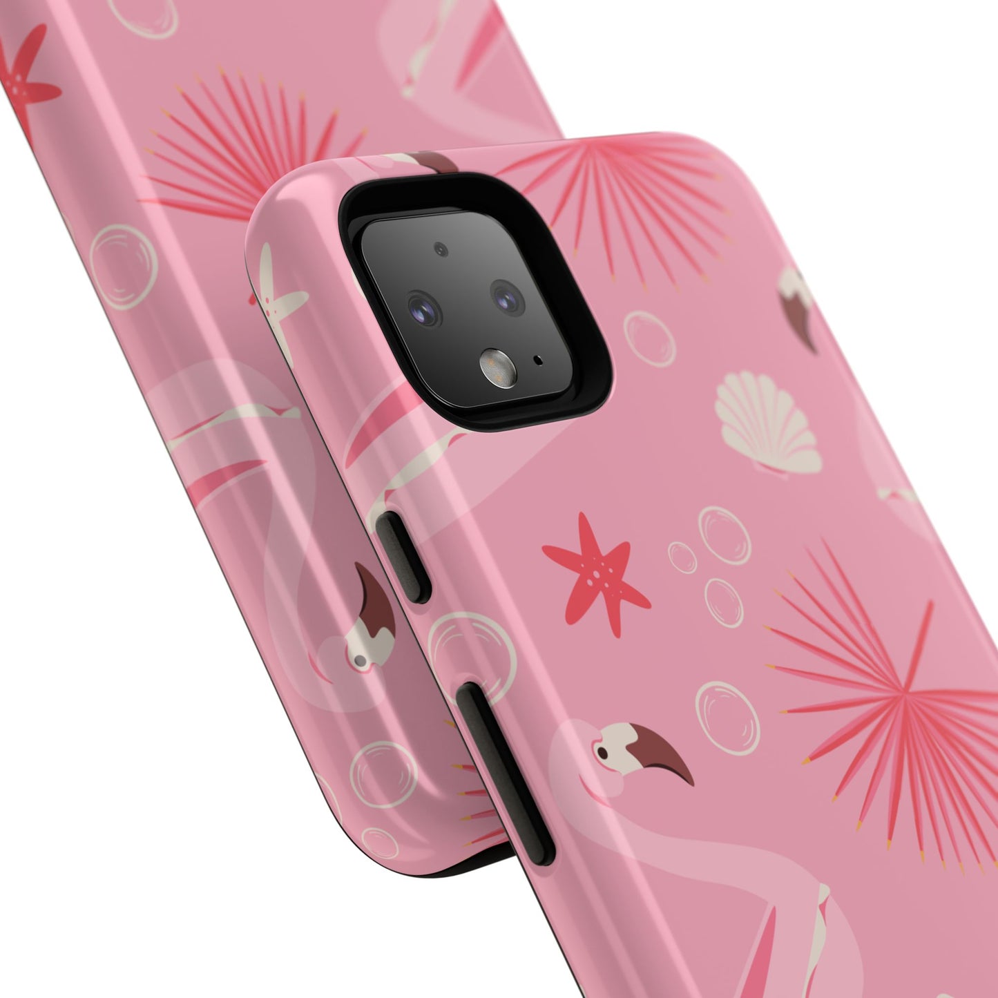 Tough Cases: Tropical Flamingo Phone Case for Summer Vibes