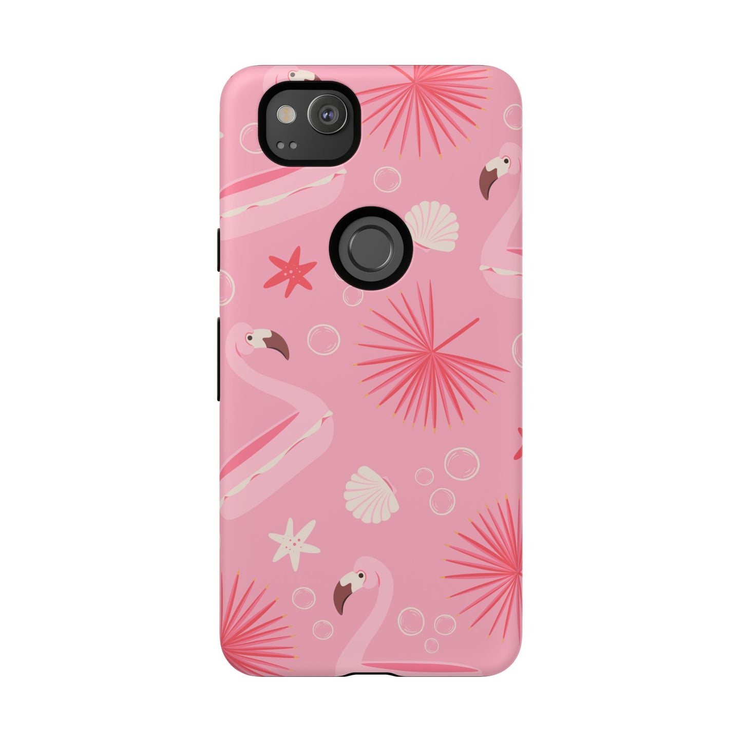 Tough Cases: Tropical Flamingo Phone Case for Summer Vibes